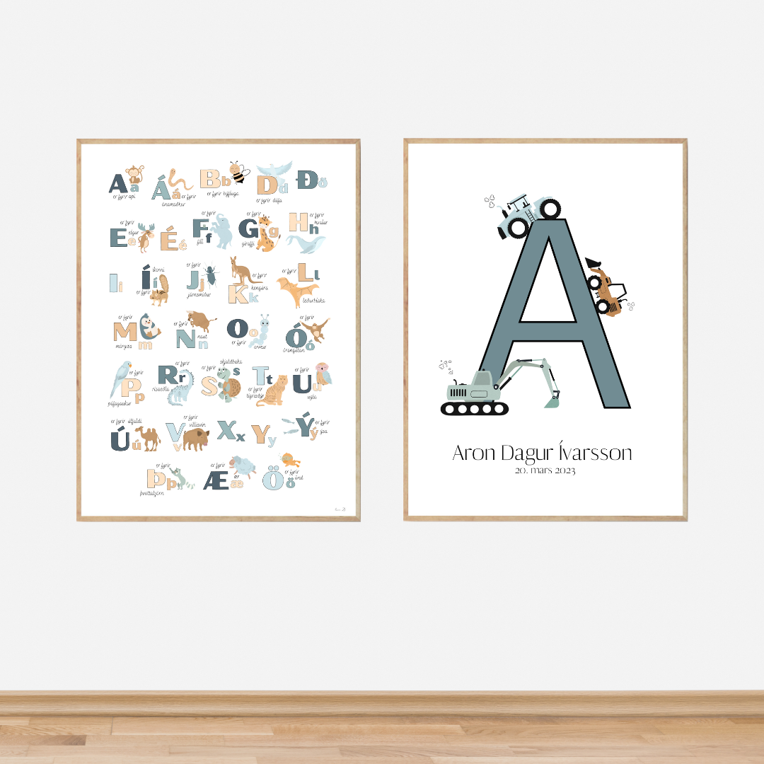 Animal Alphabet Blue
