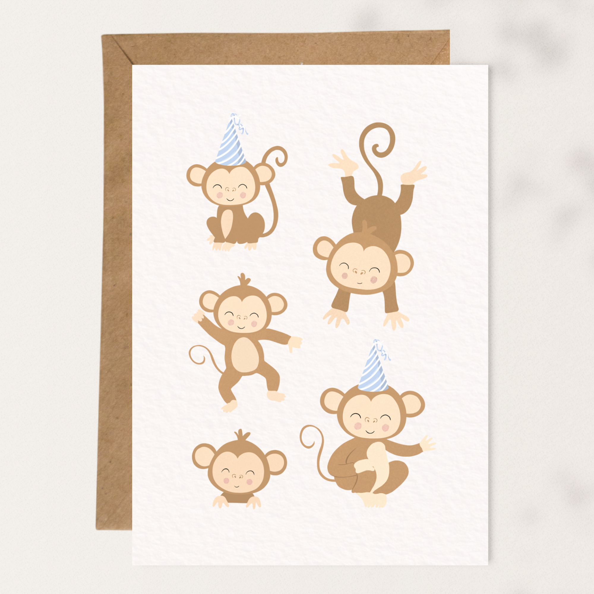 Birthday Monkeys | Blue