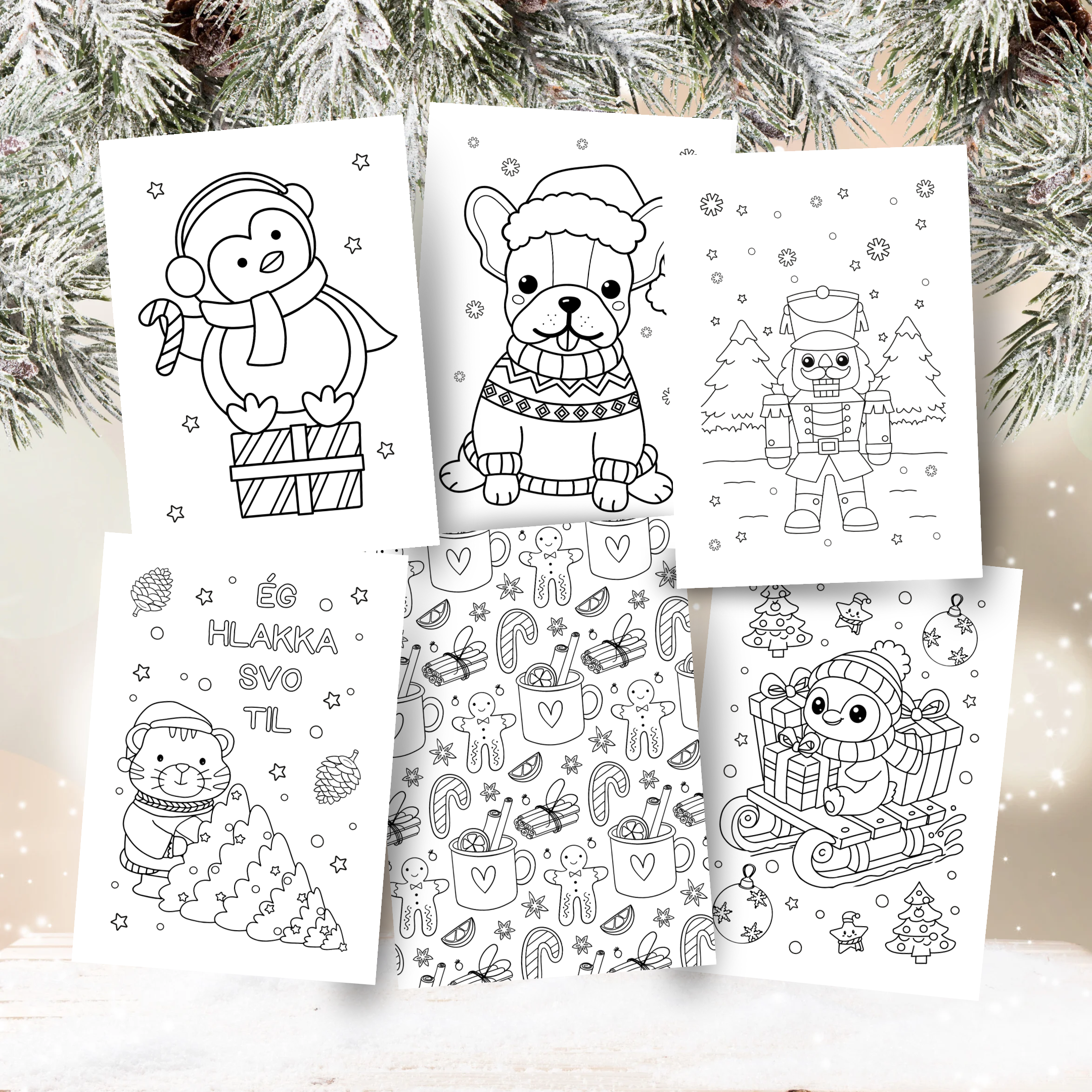 Christmas Coloring Book | 40 Pages