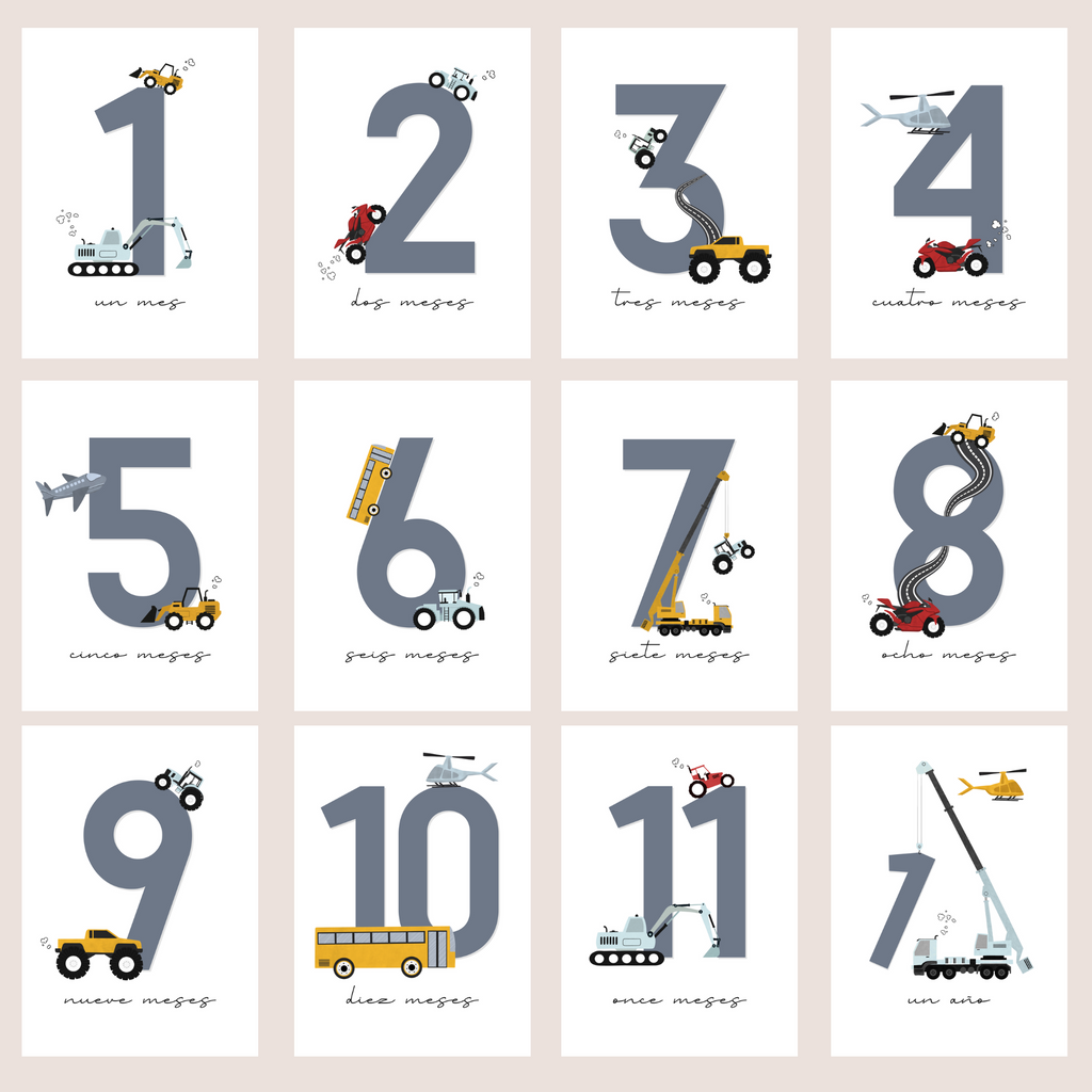 Cars/Vehicles Monthly Cards