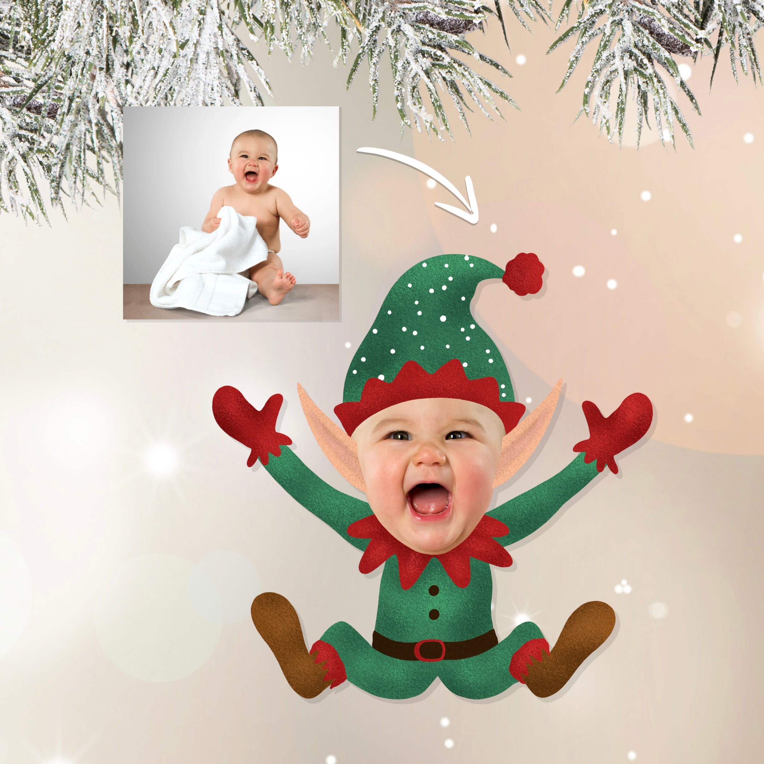 Personalized Elf Garland