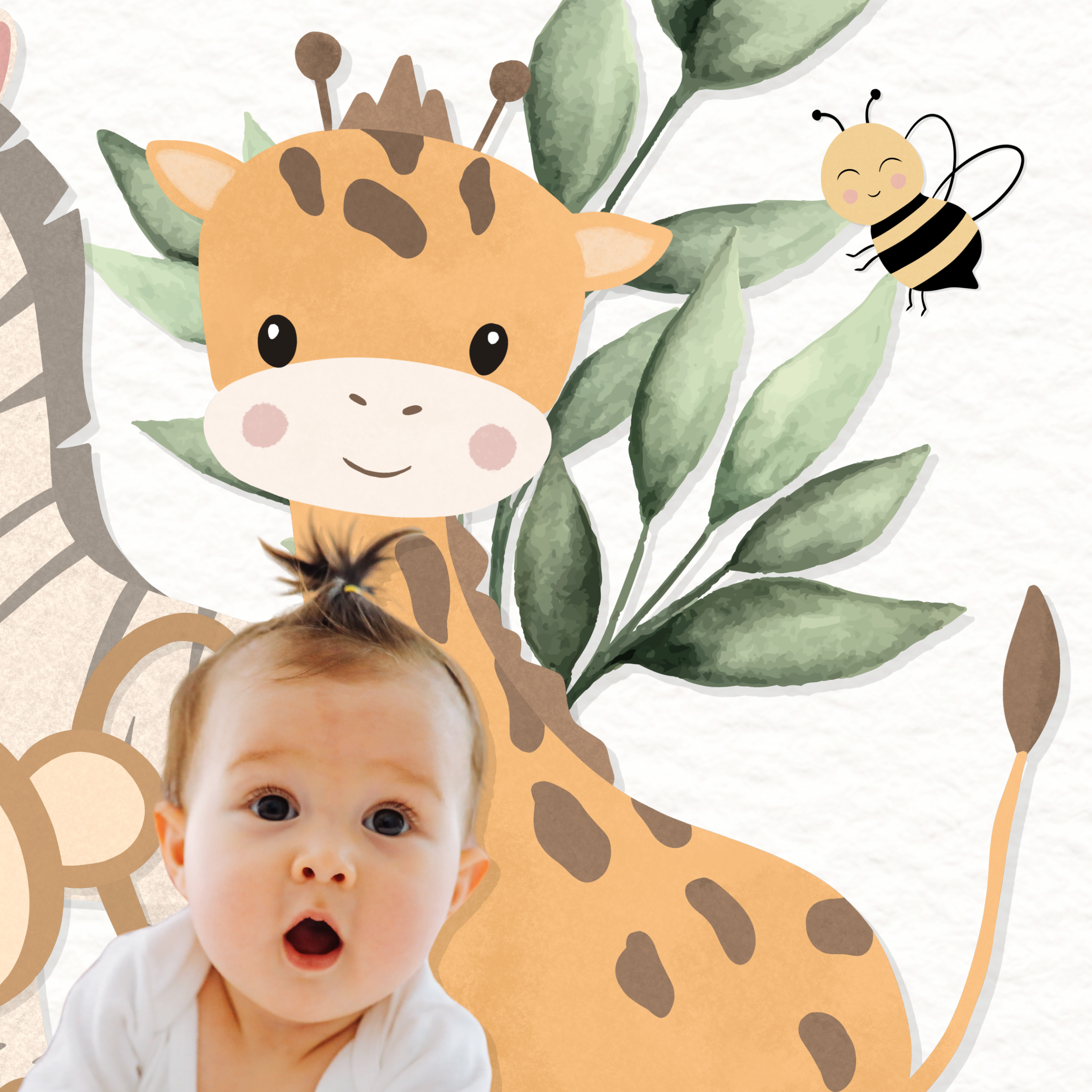 Afmælis Boðskort | Safari