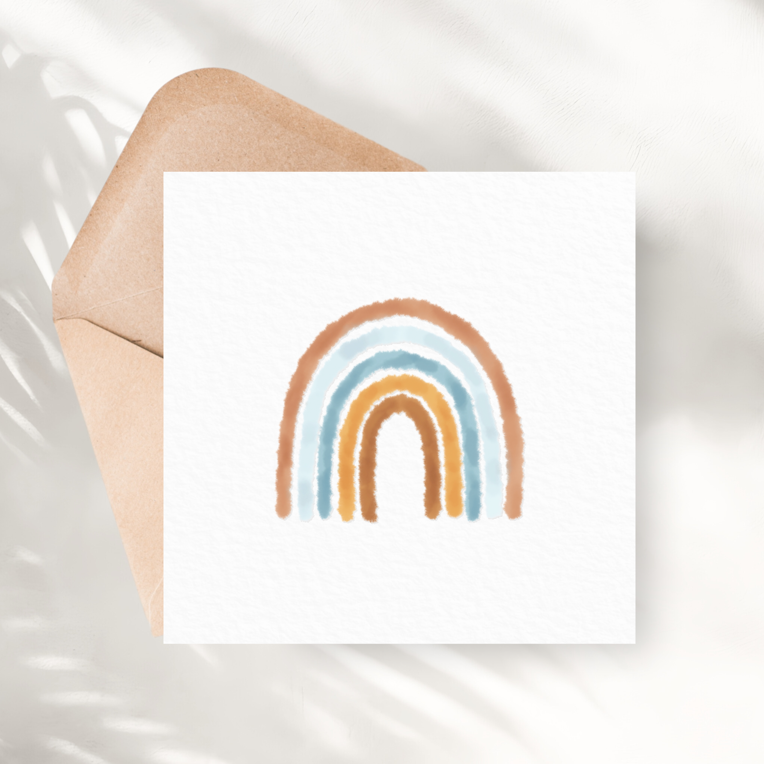 Rainbow Greeting Card | Blue