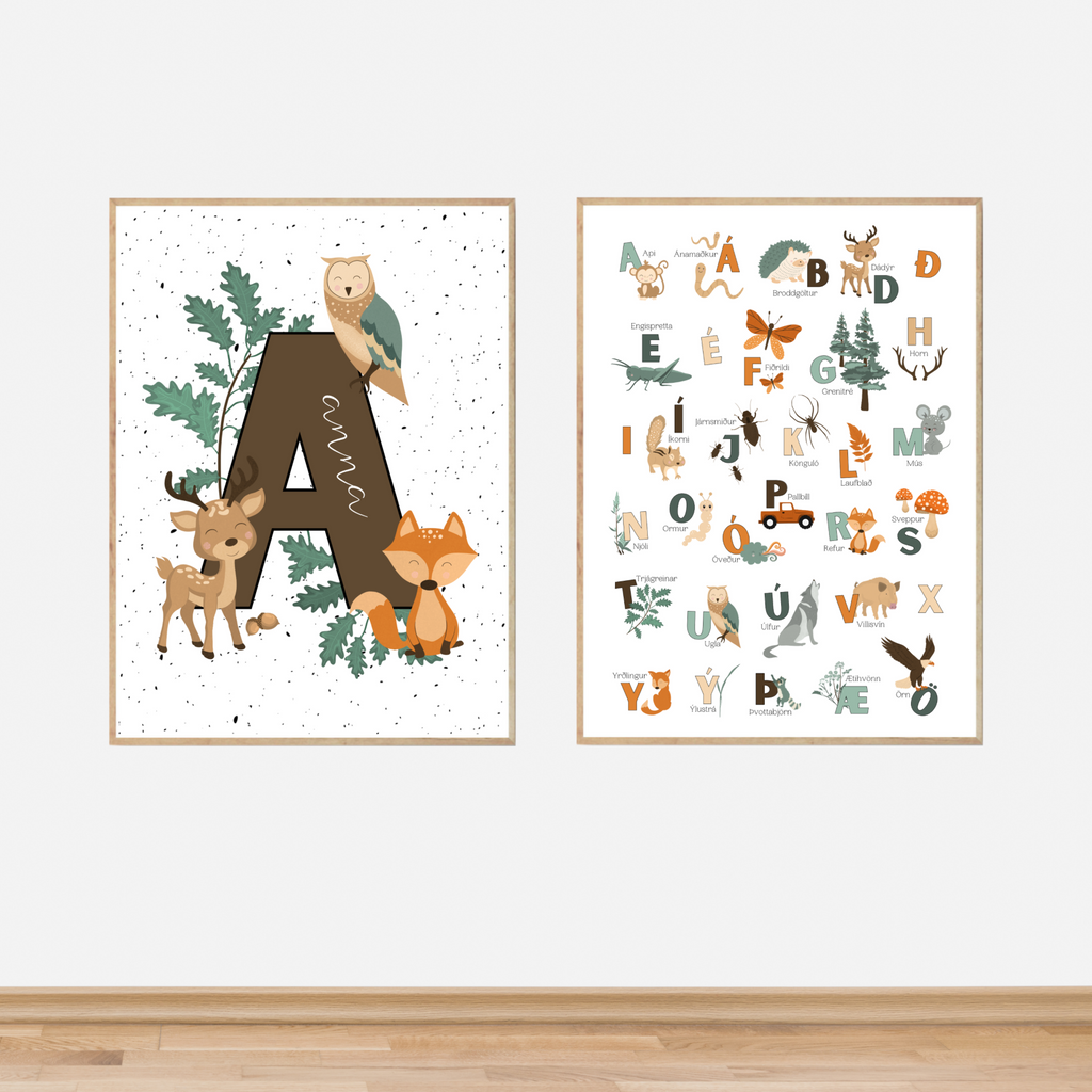Woodland Animal Alphabet