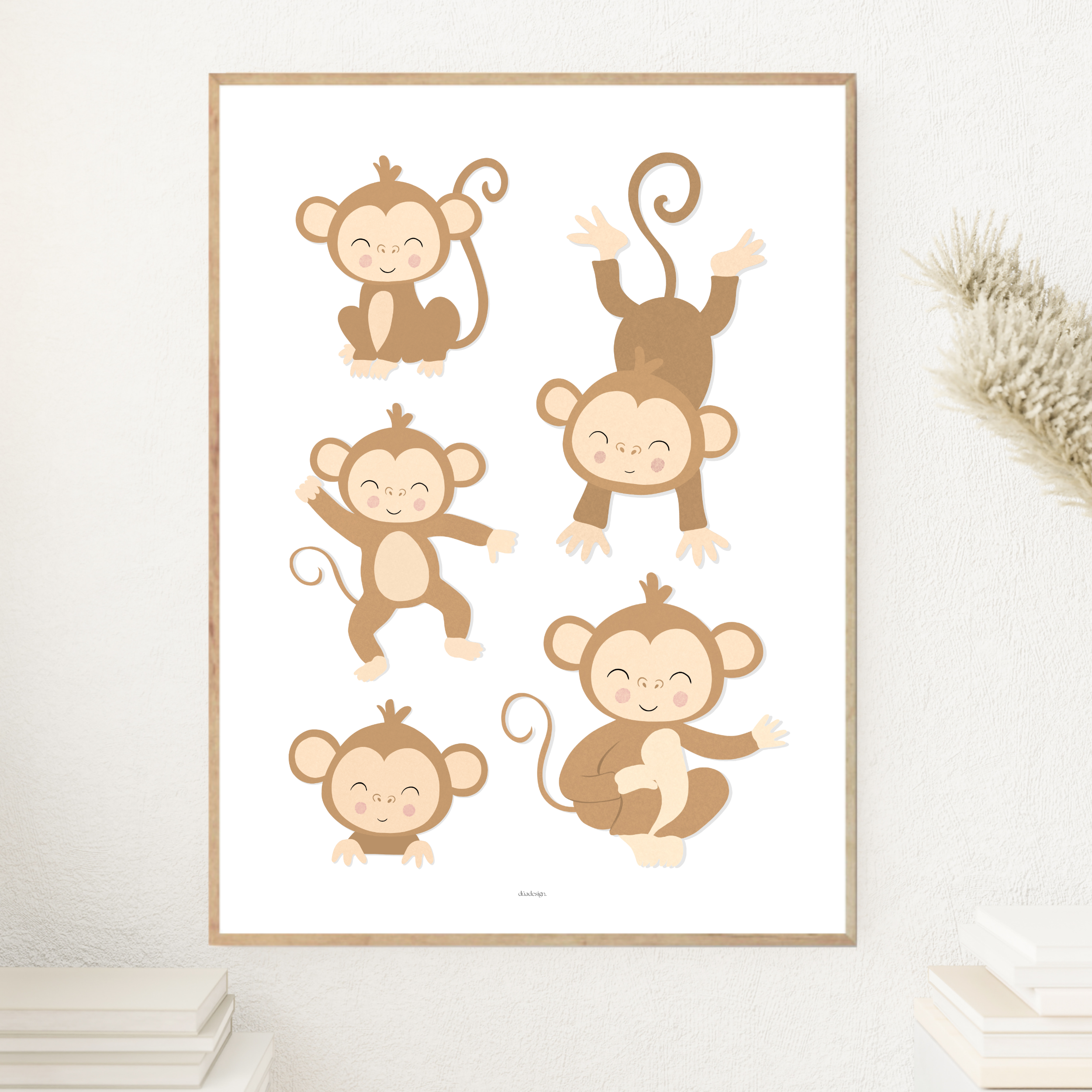 Monkey Nursery Print
