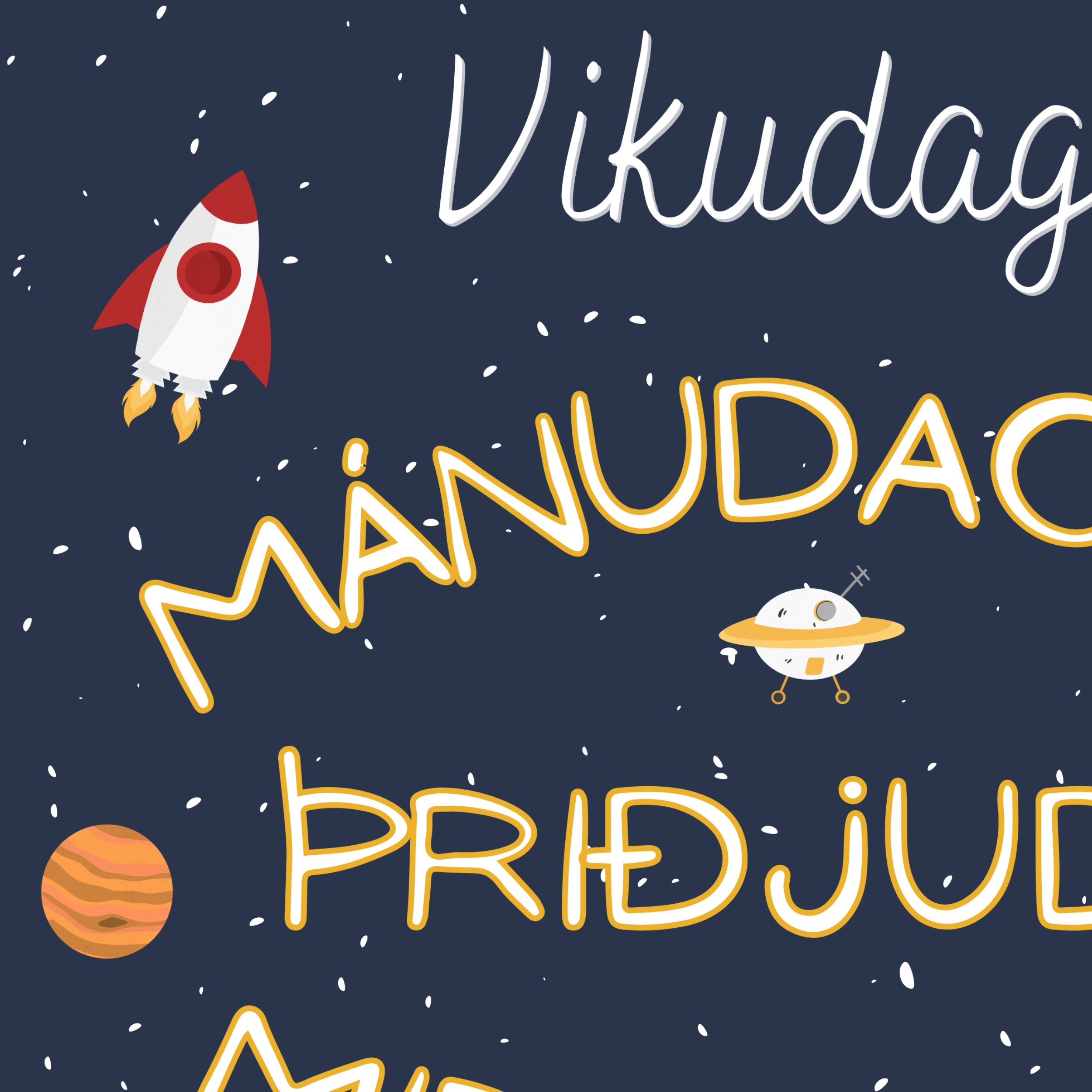 Días espaciales de la semana