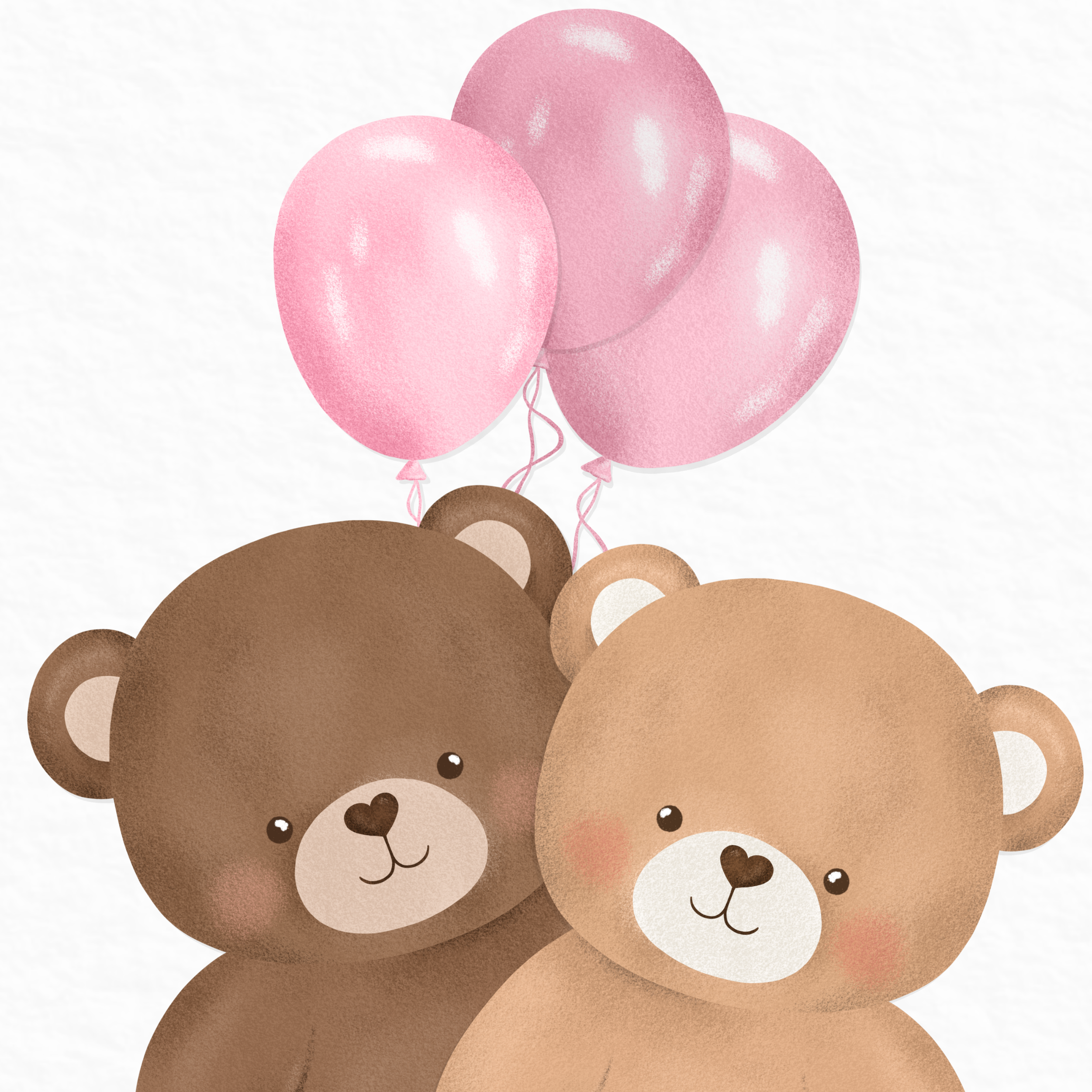 Bangsar Knúsast Boðskort | Bleikar Blöðrur