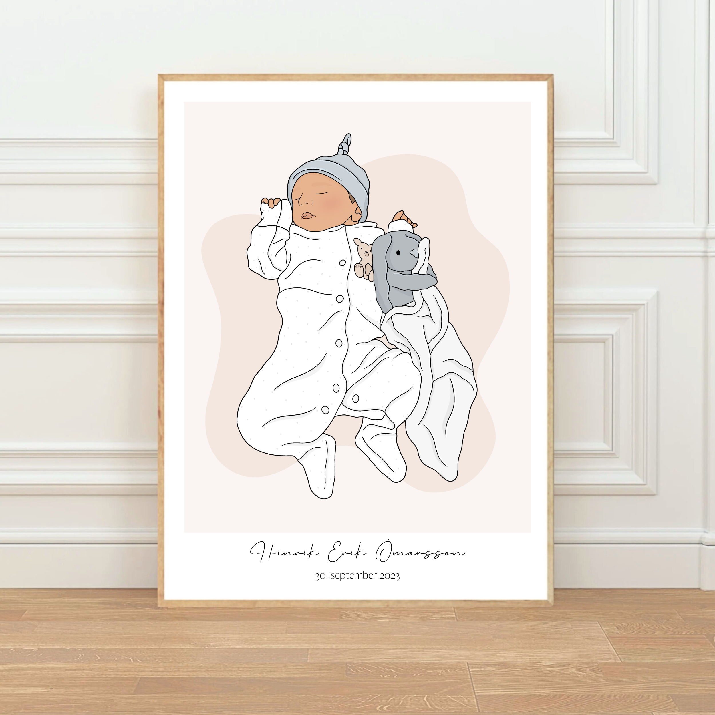 Personalised Baby Illustration