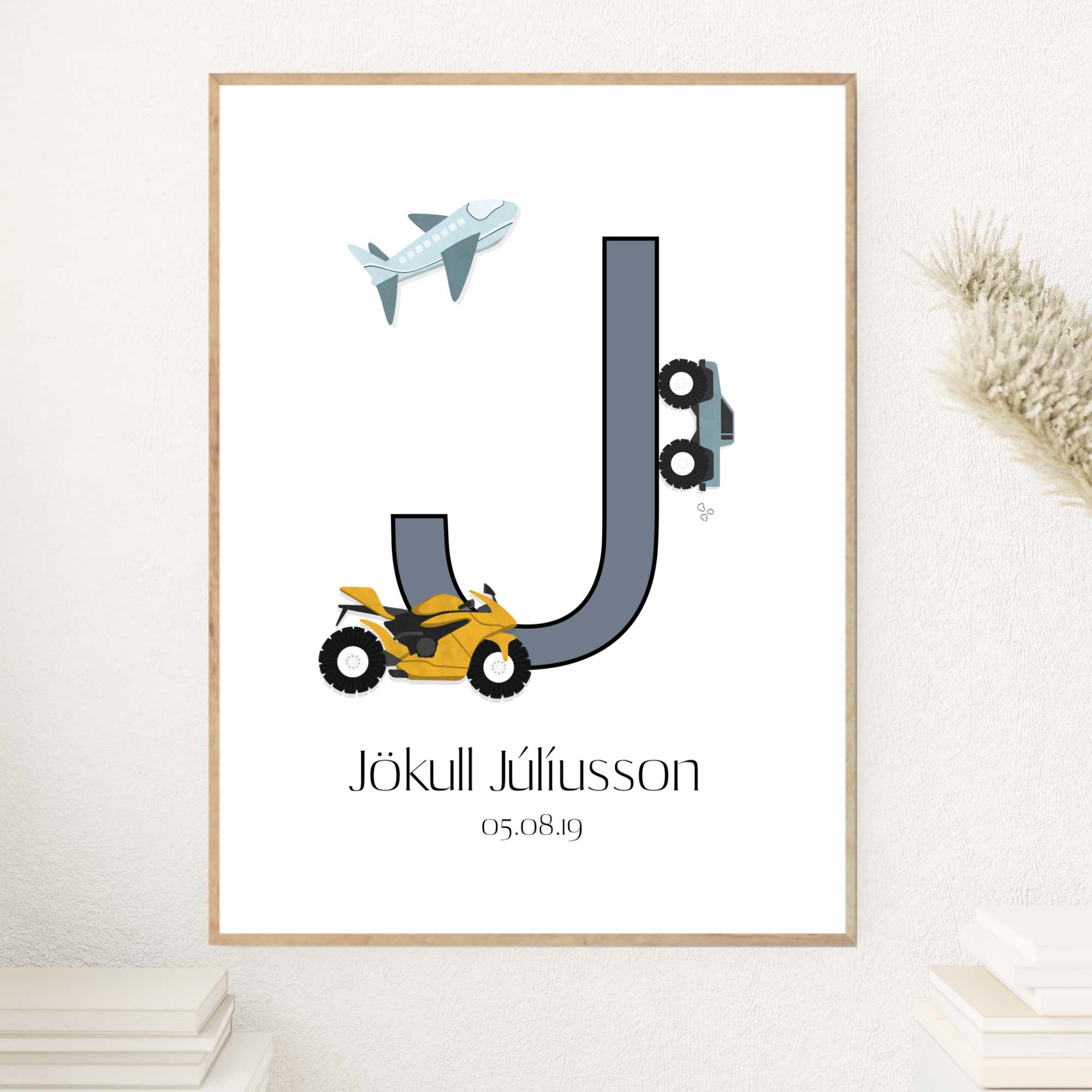 Vehicles Letter & Birth Details | Blue