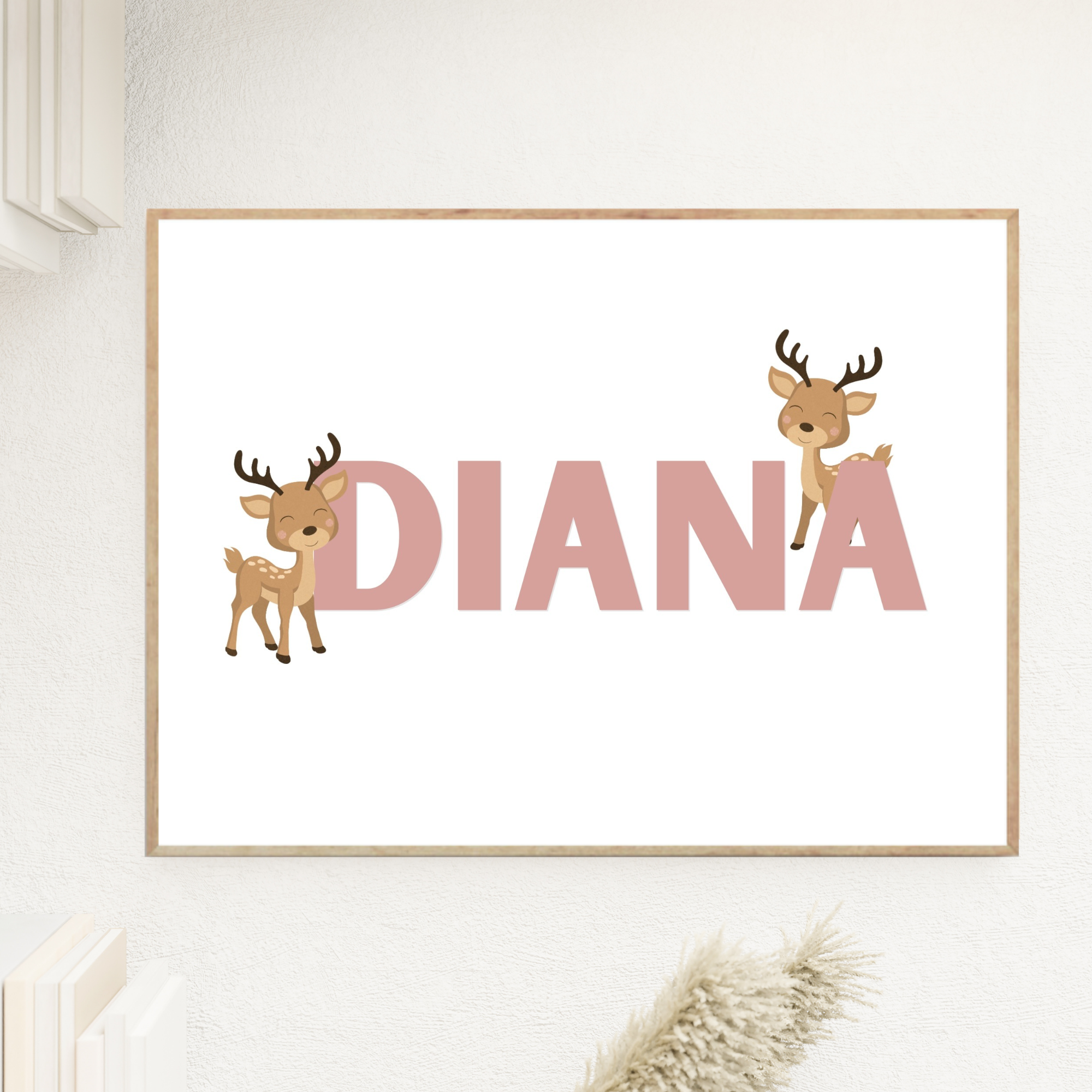 Bambi Name | Pink & Beige
