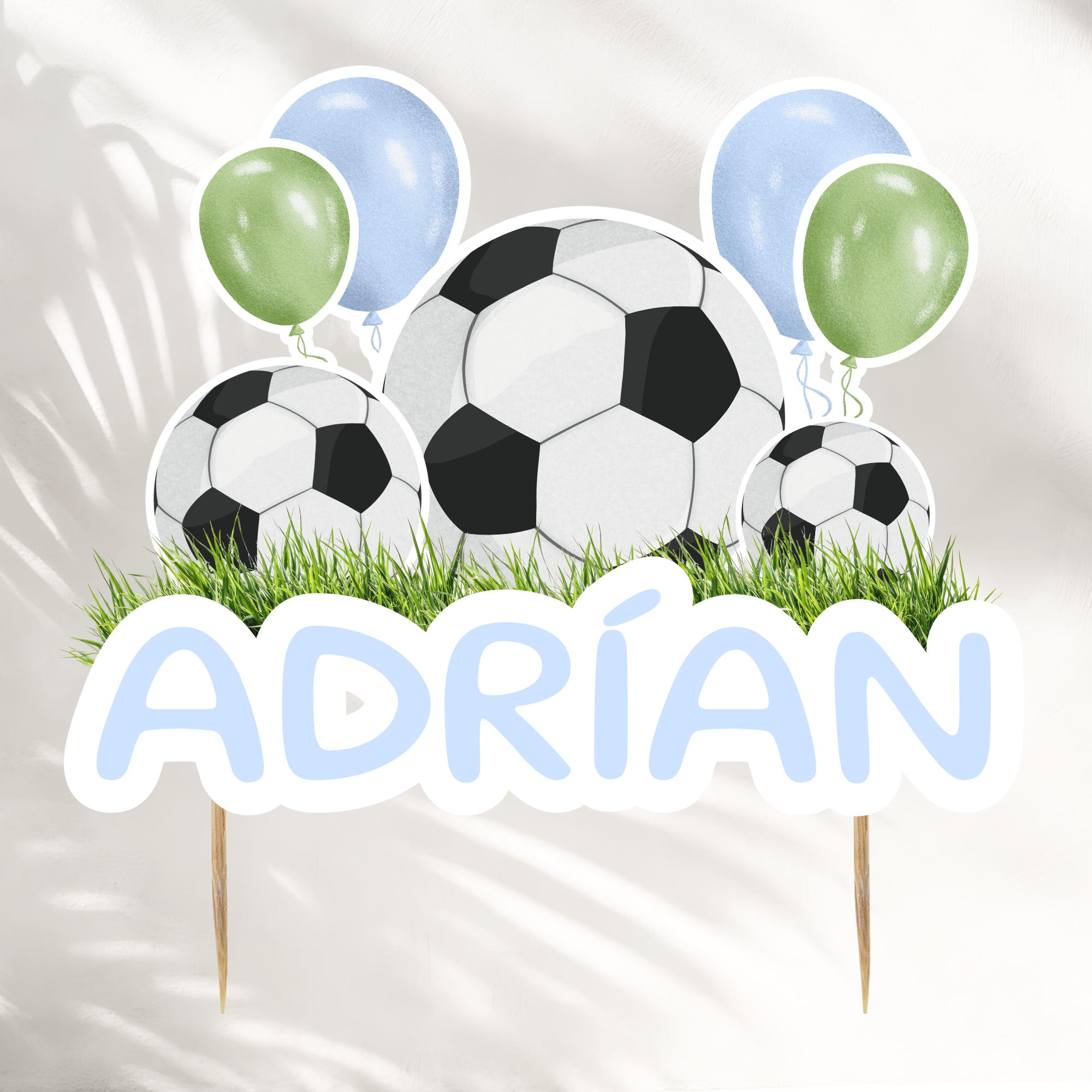 Football Cake Topper With Name