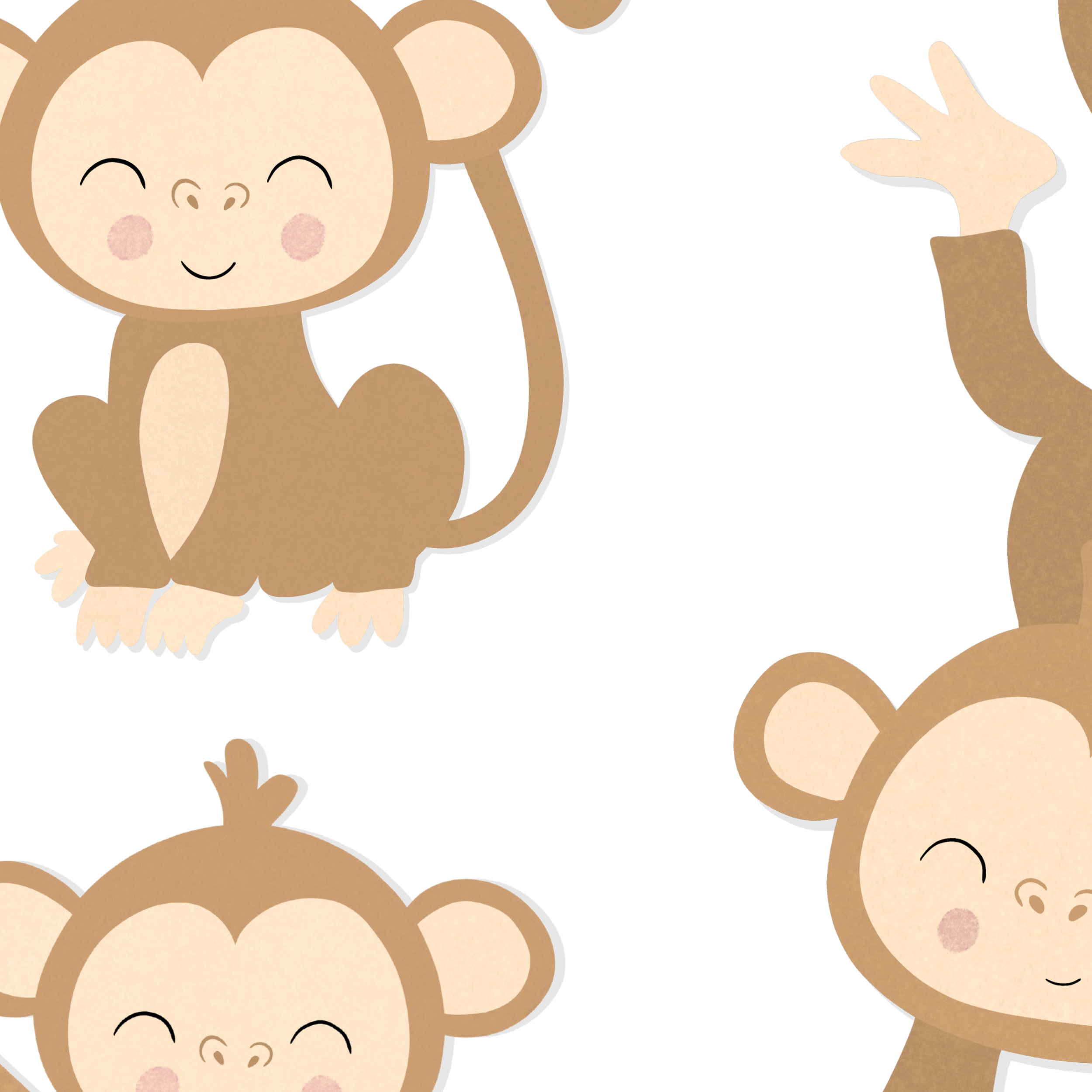 Monkey Nursery Print