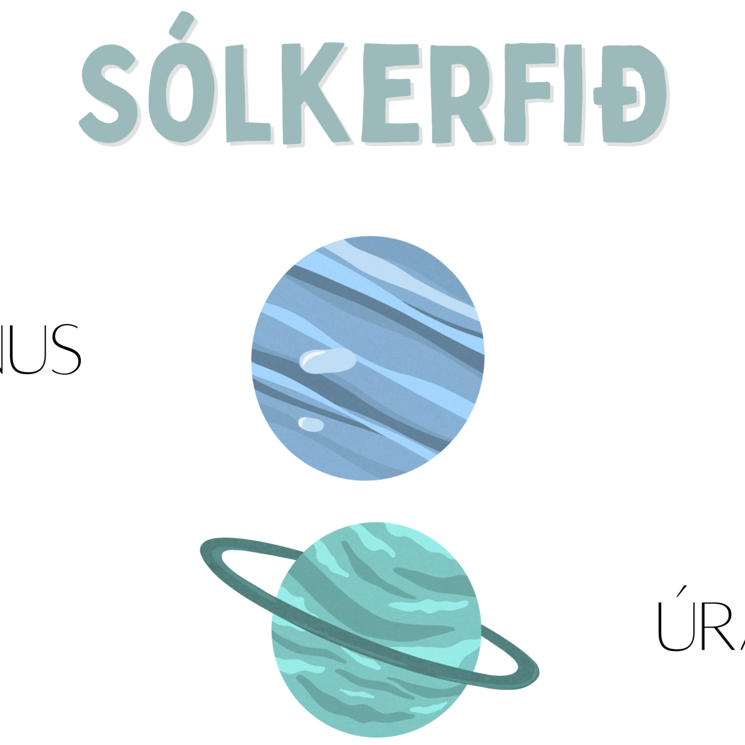 Space Solar System In A Row