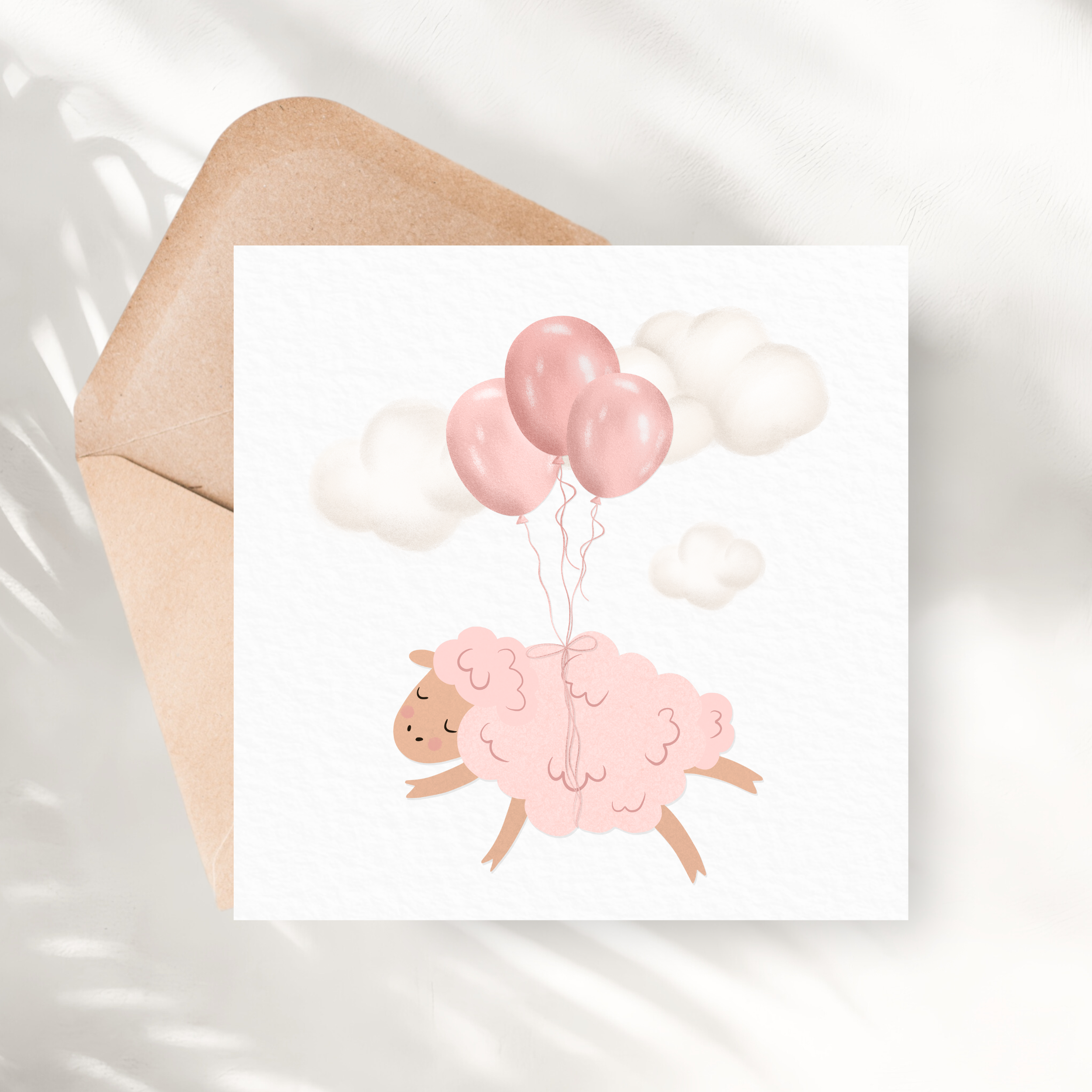 Kinda Kort | Bleikar Blöðrur