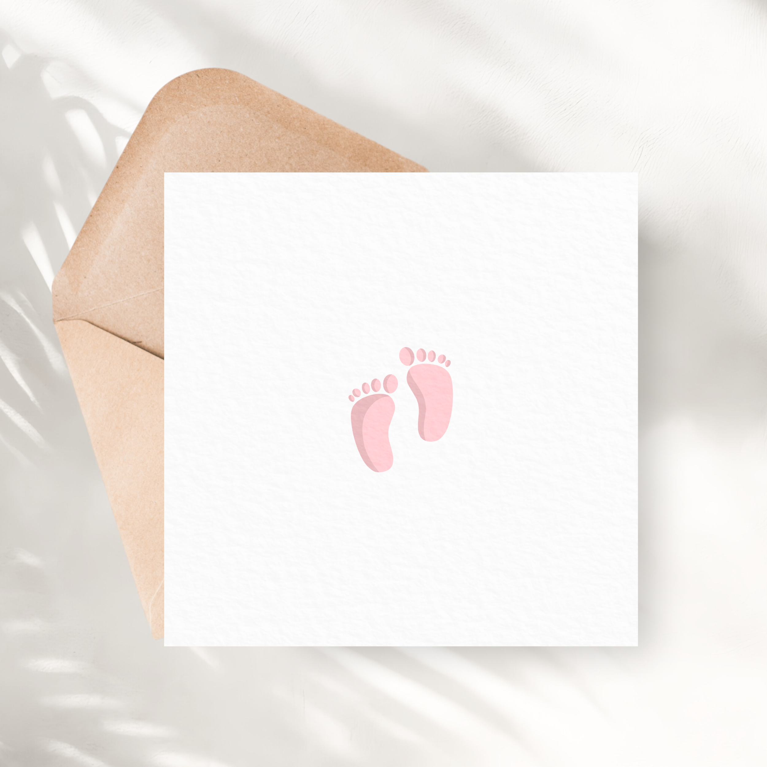 Barna Fótspor Kort | Bleikt