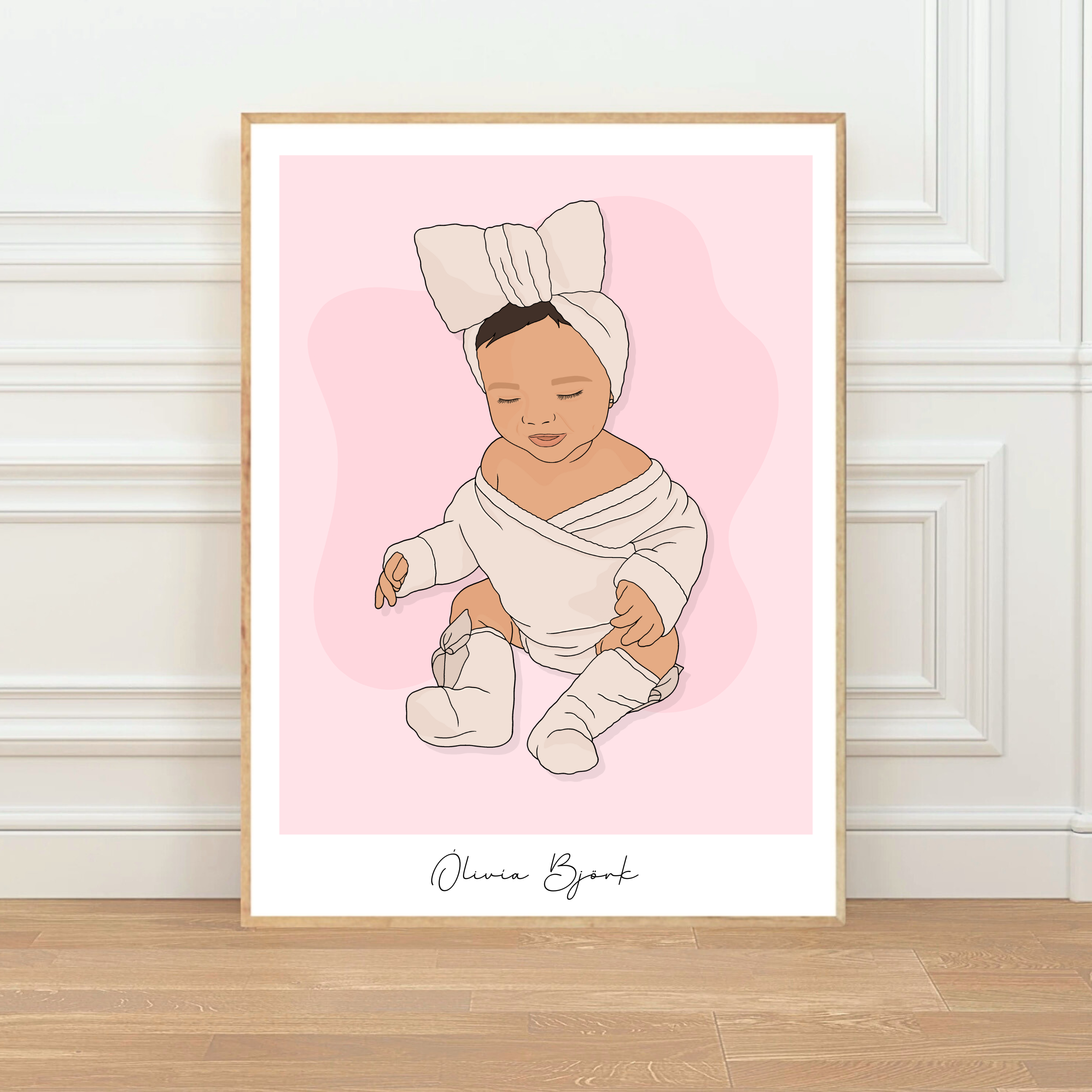 Personalised Baby Illustration