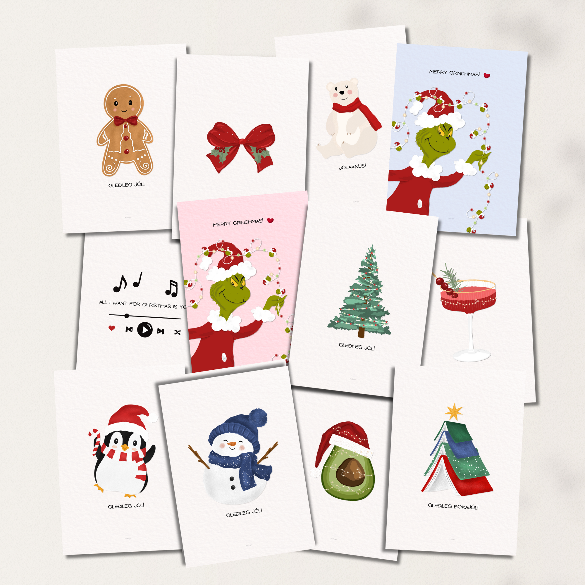 Christmas Cards 20 Pieces