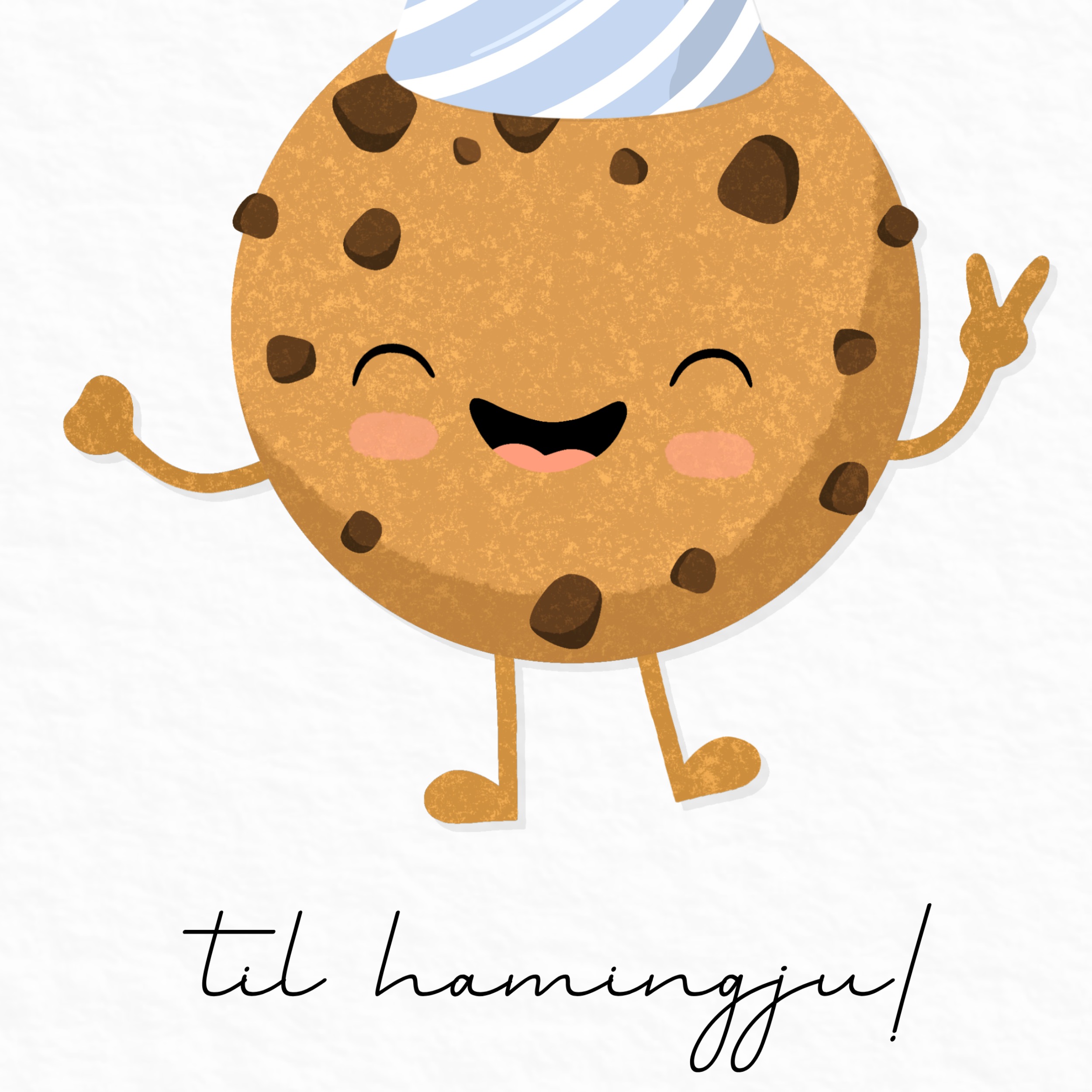 Afmælis Kex | Blár Hattur