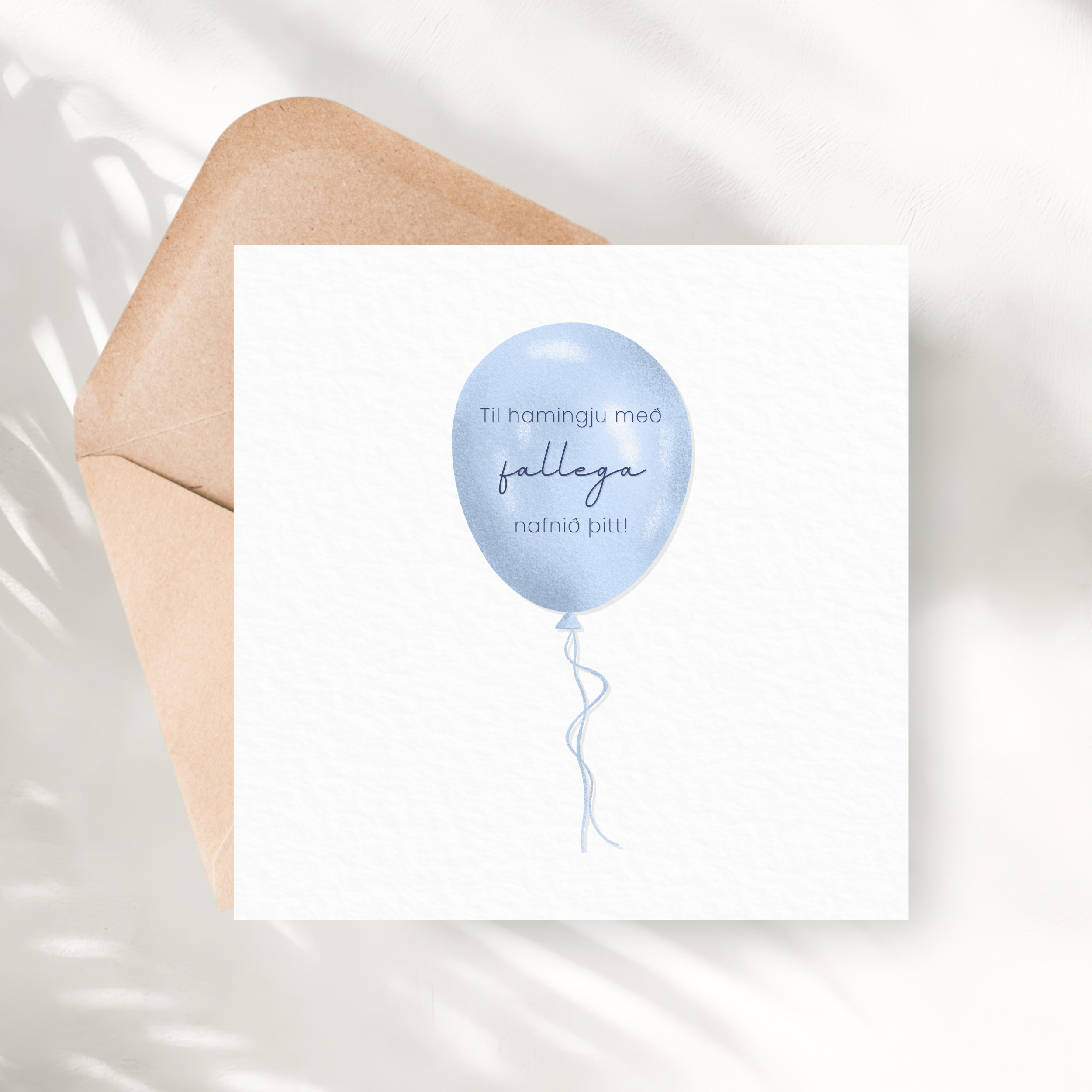 Til hamingju með fallega nafnið þitt | Blá Blaðra