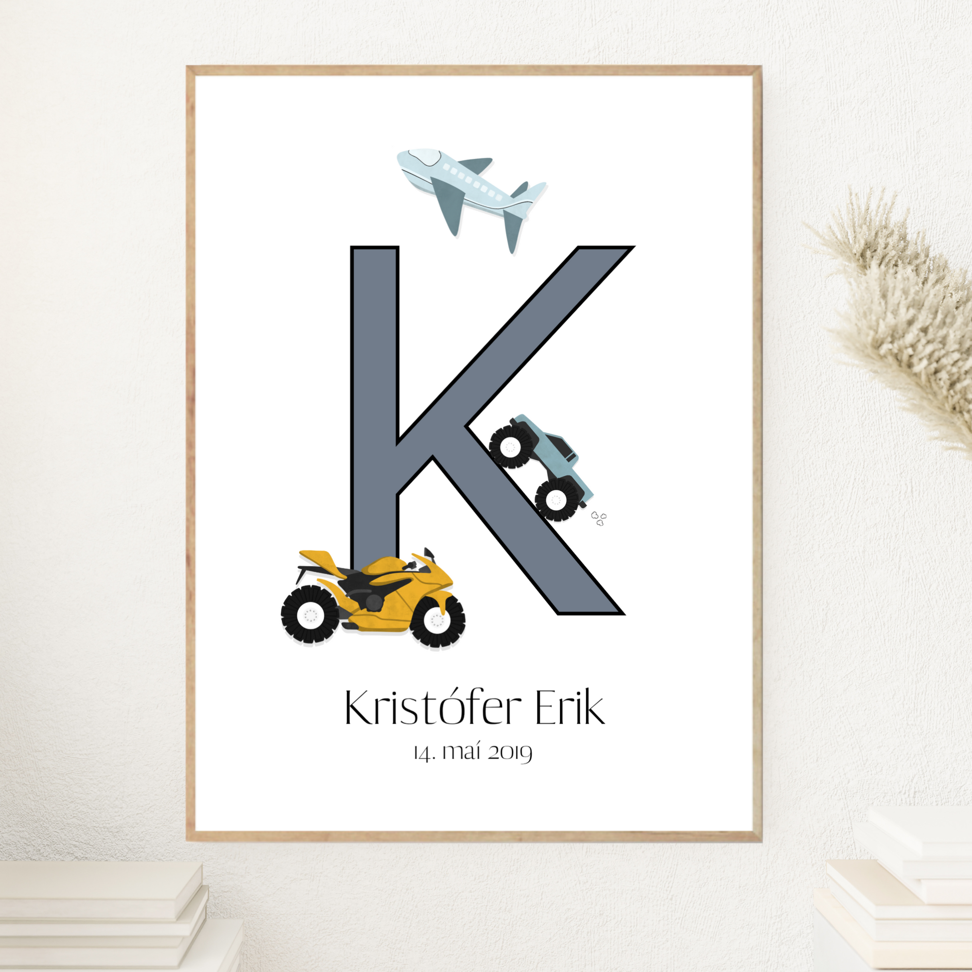 Vehicles Letter & Birth Details | Blue