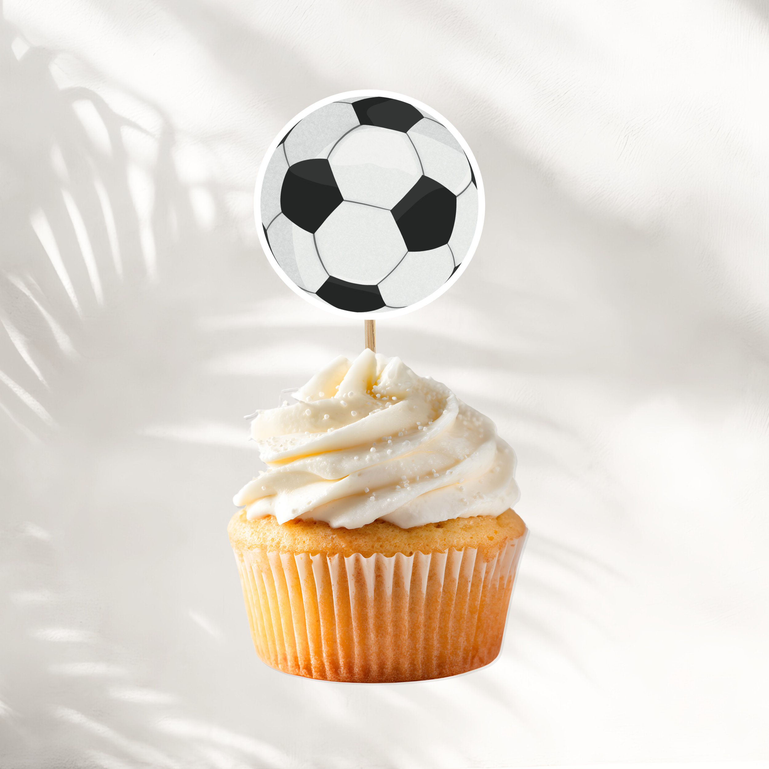 Adornos para tartas de fútbol