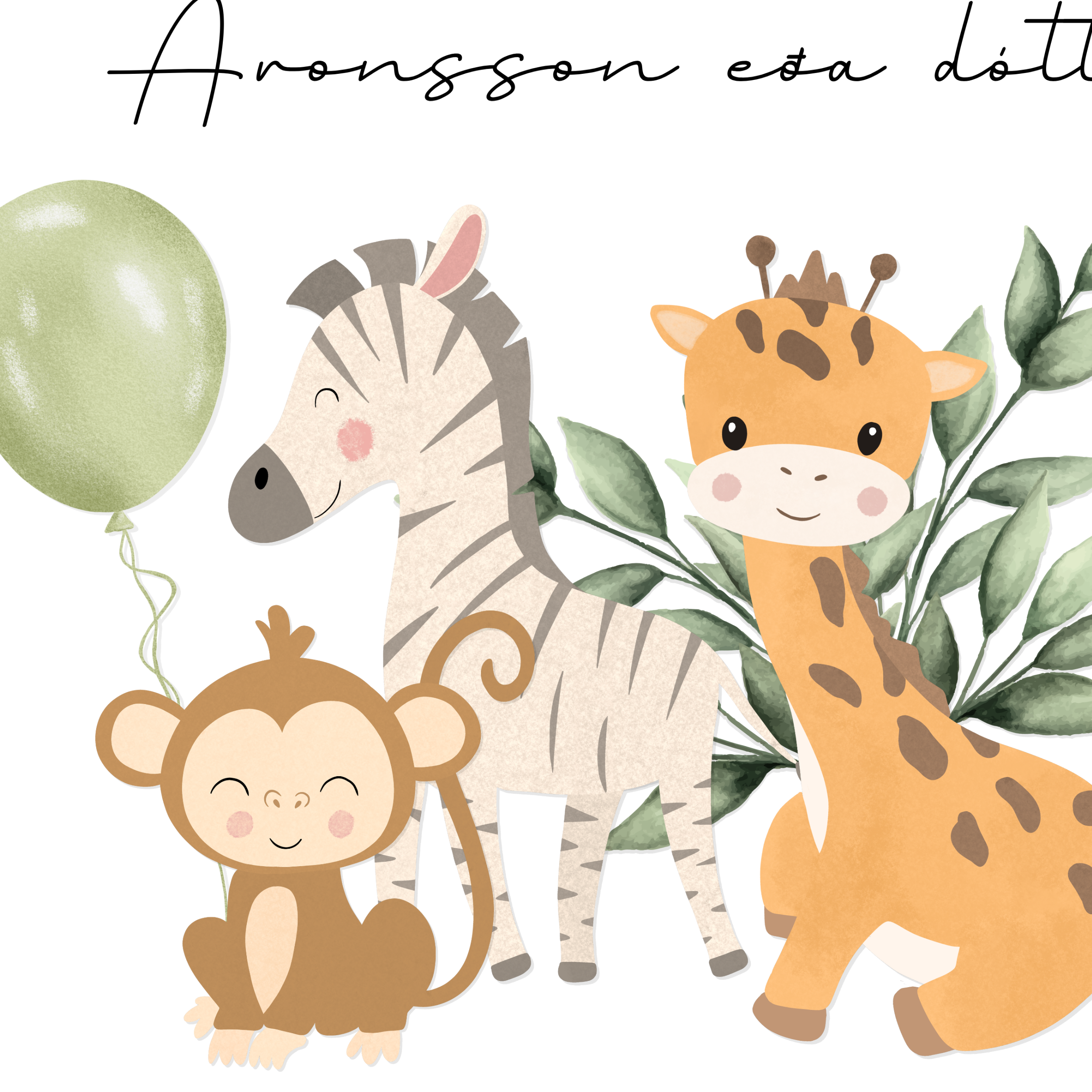 Safari Adivina el Signo de Género | Globos Verdes