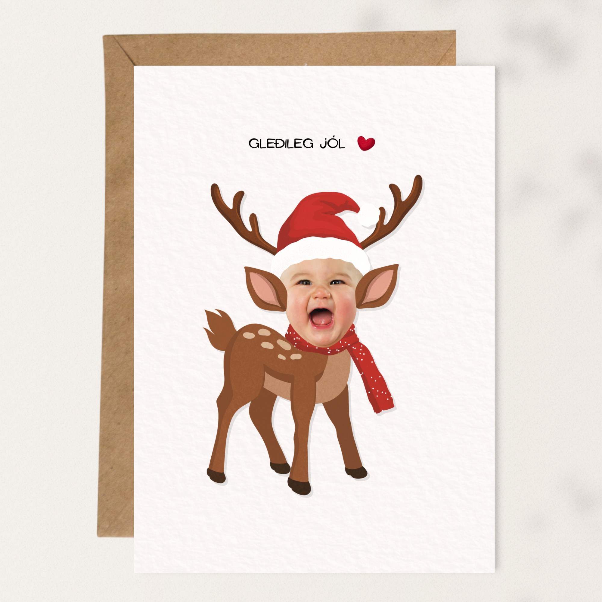 Personalized Reindeer Garland