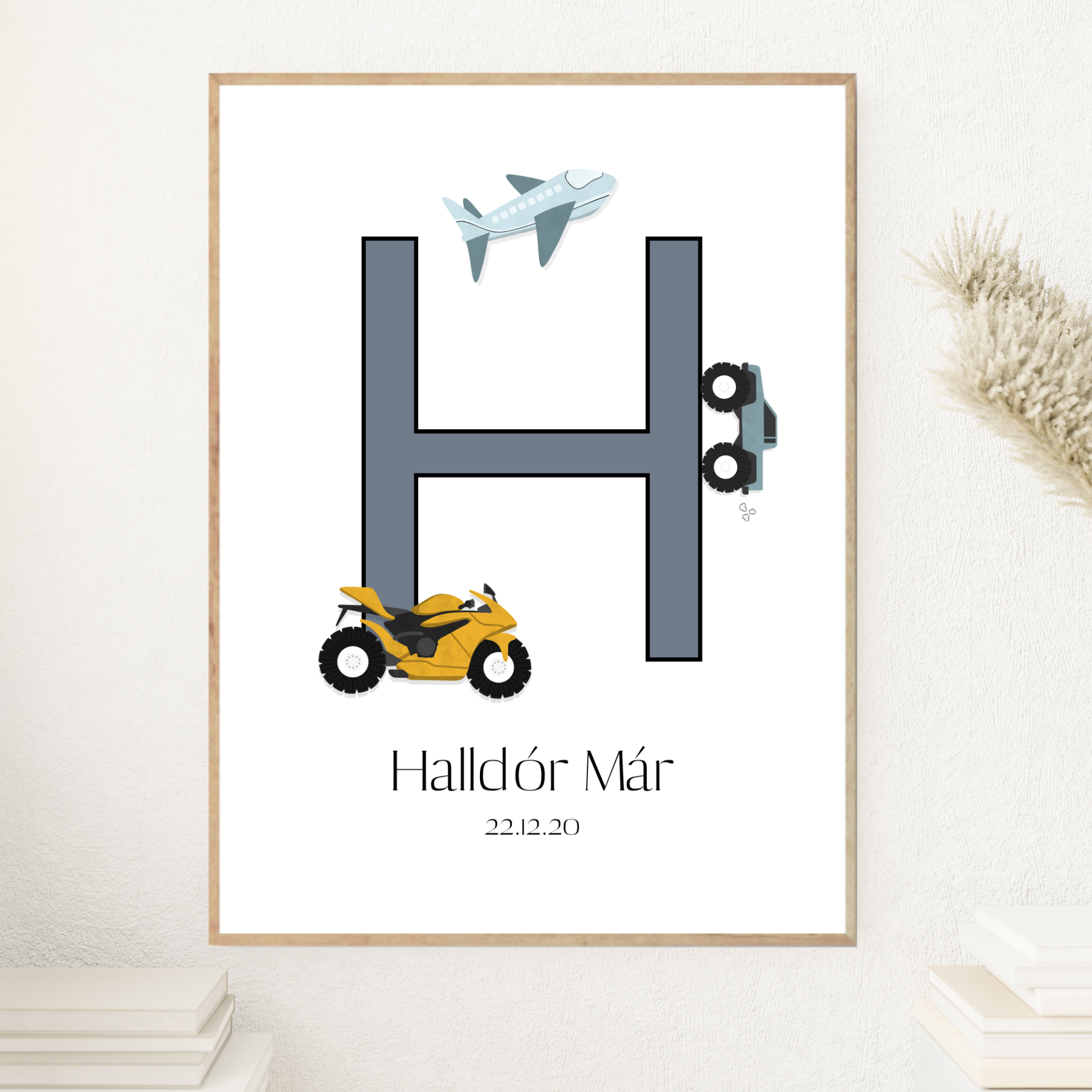 Vehicles Letter & Birth Details | Blue