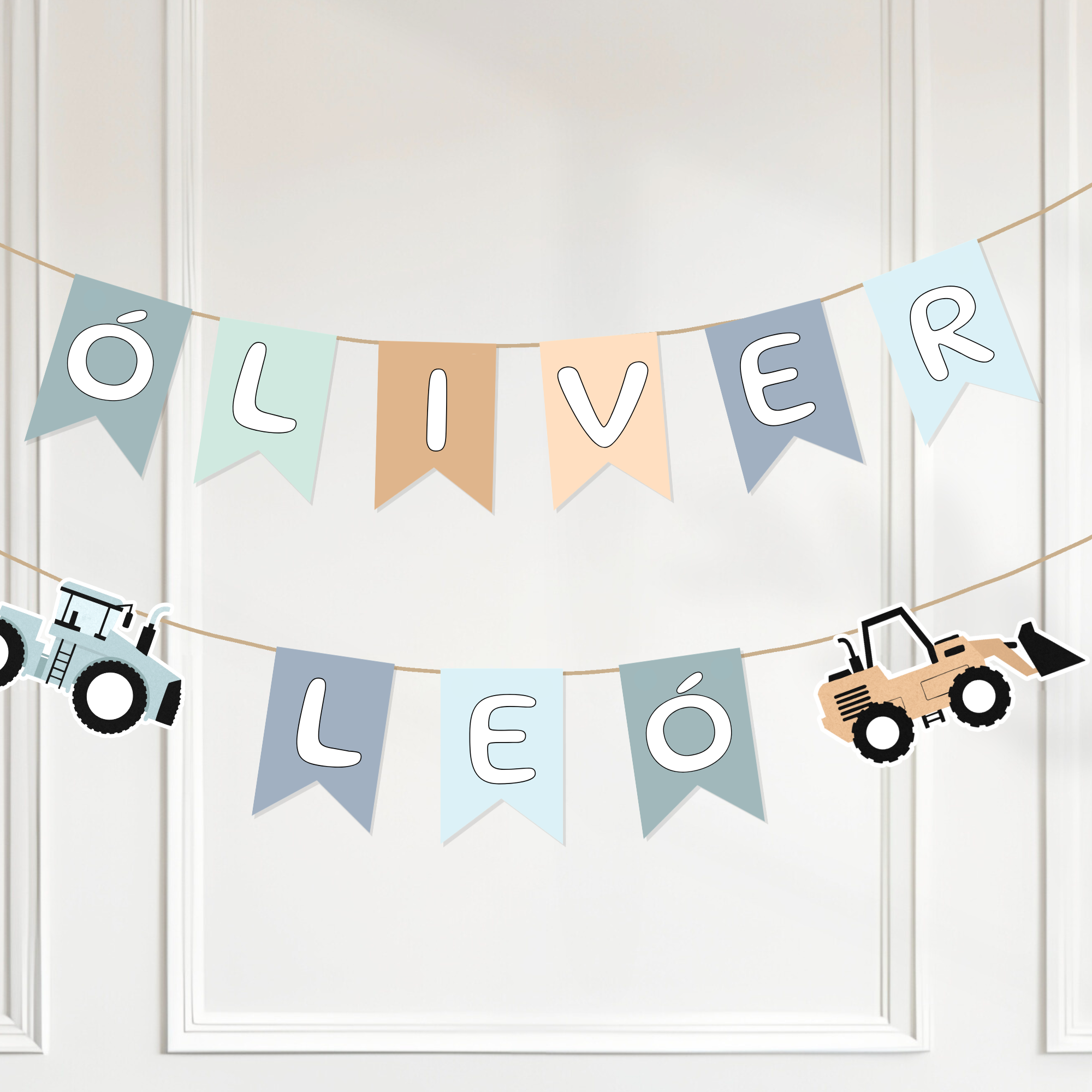 Pastel Nafn Veggskraut | Blátt