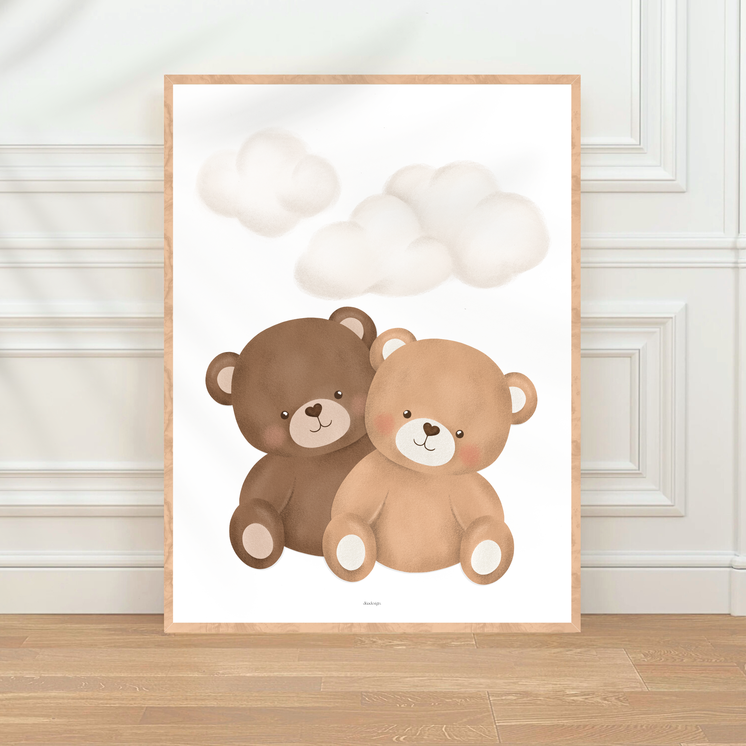 Bears Hugging | Dark and Light Bear