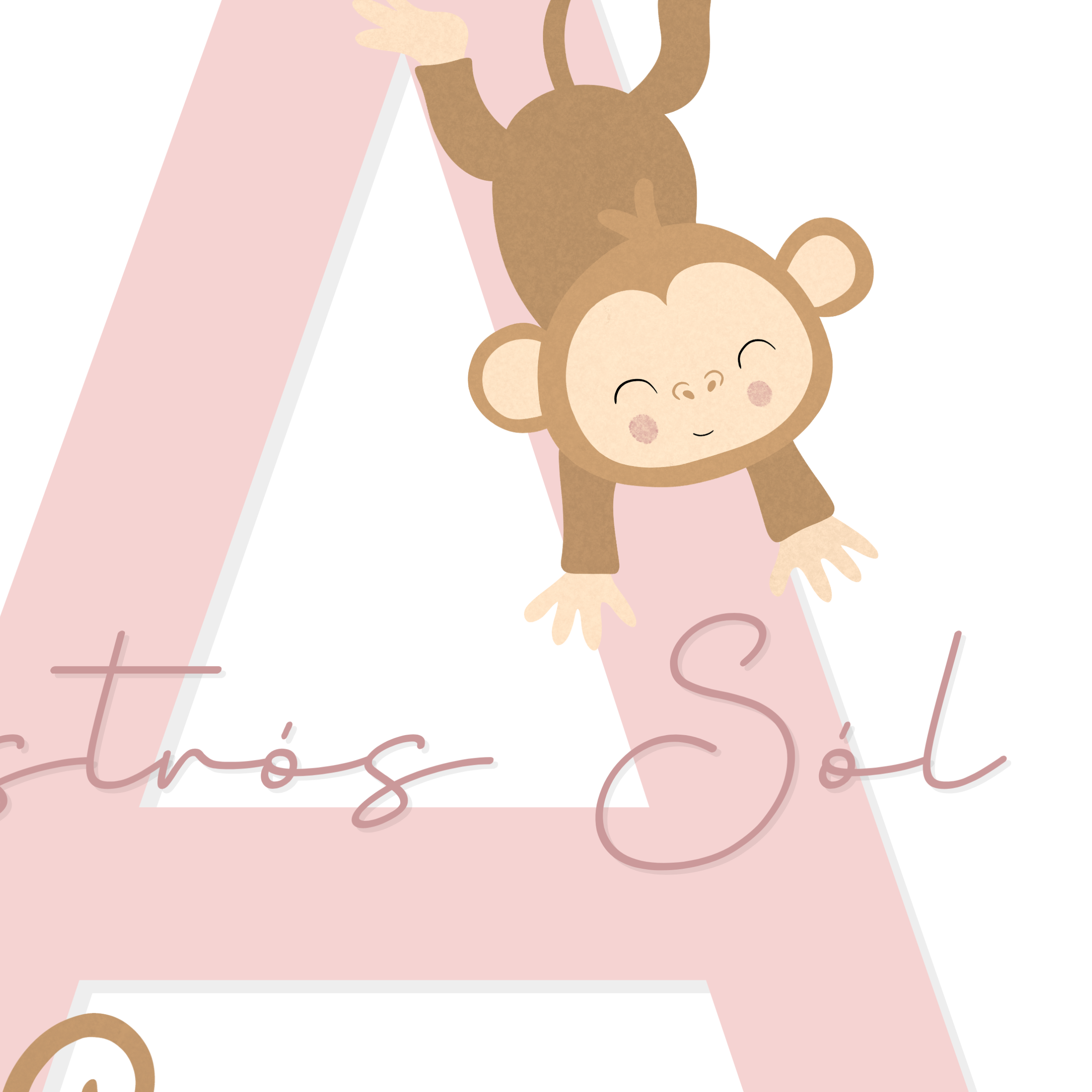 Apa Stafur og Nafn | Bleikur