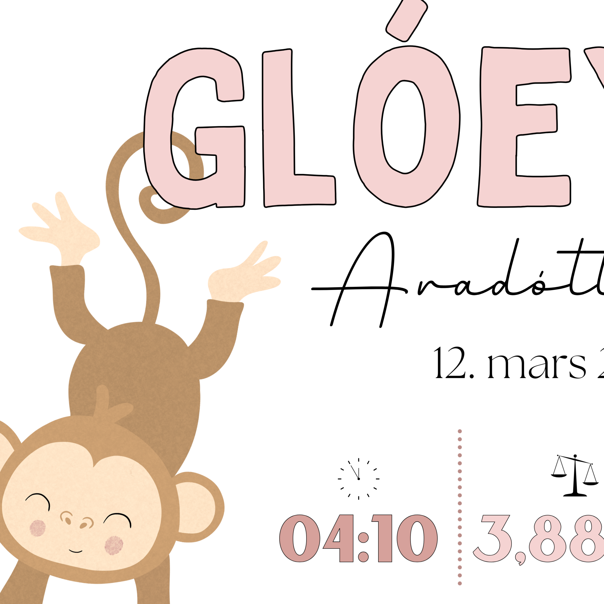 Monkey Birth Details | Pink