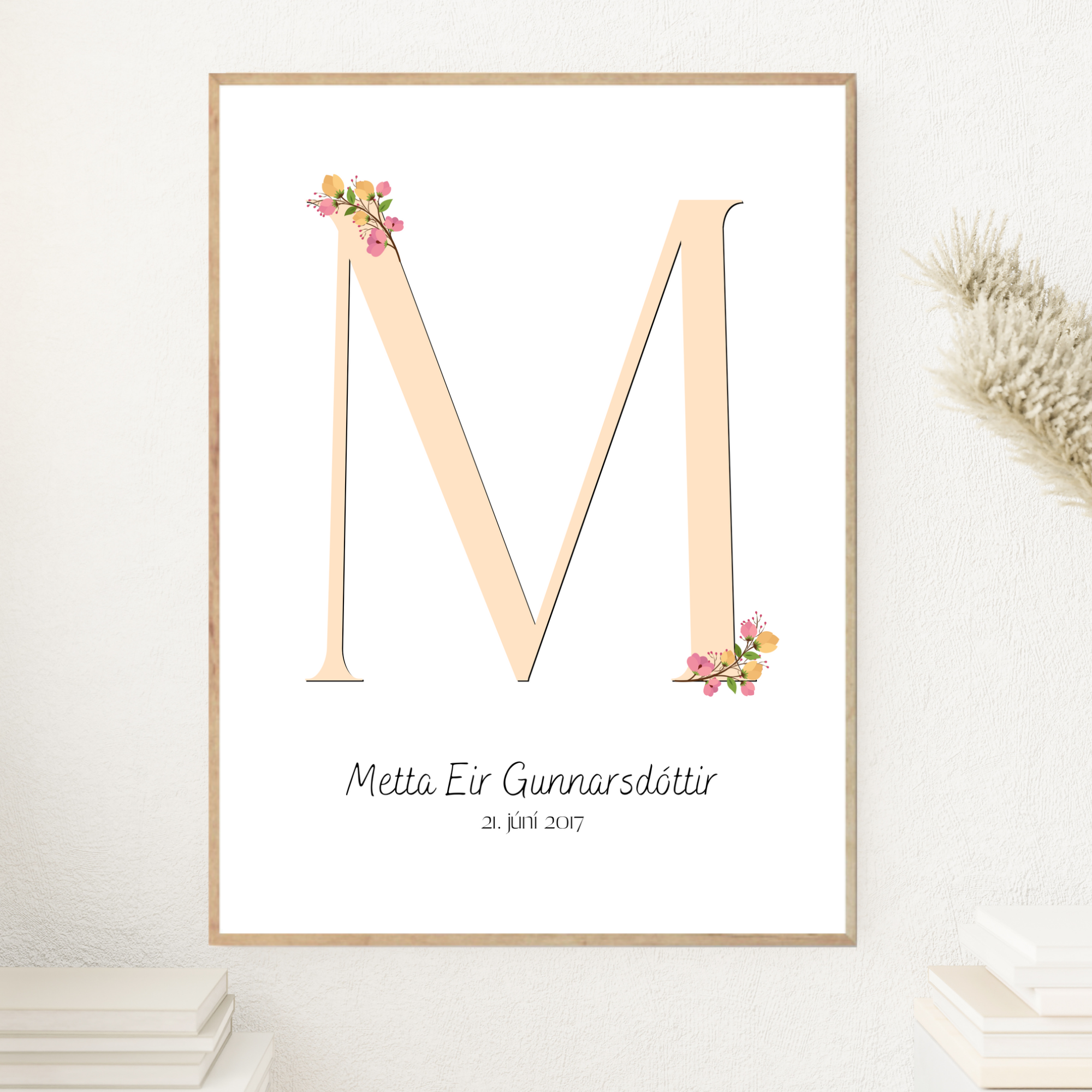 Flower Letter & Birth Details | Yellow