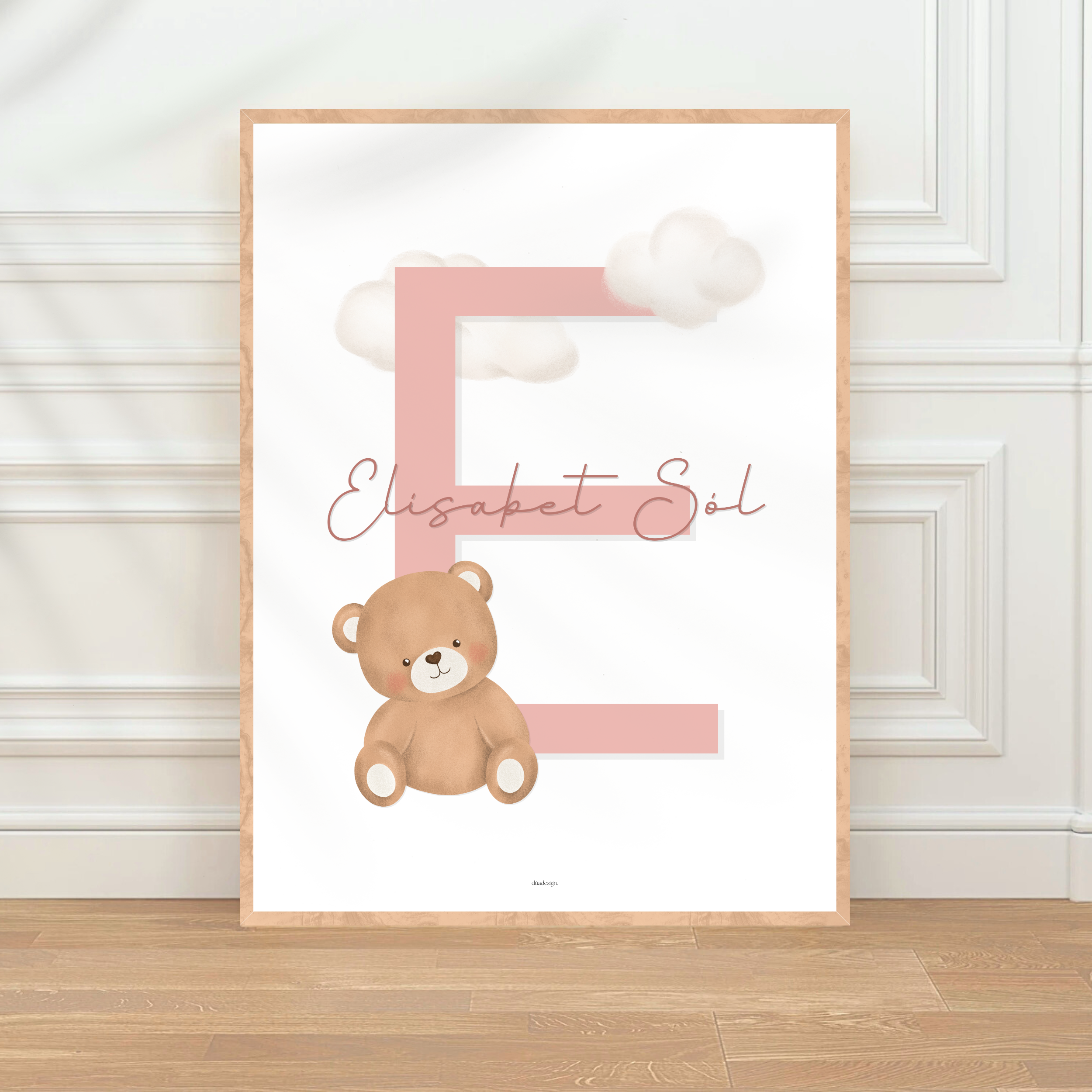 Bear Letter & Name | Pink