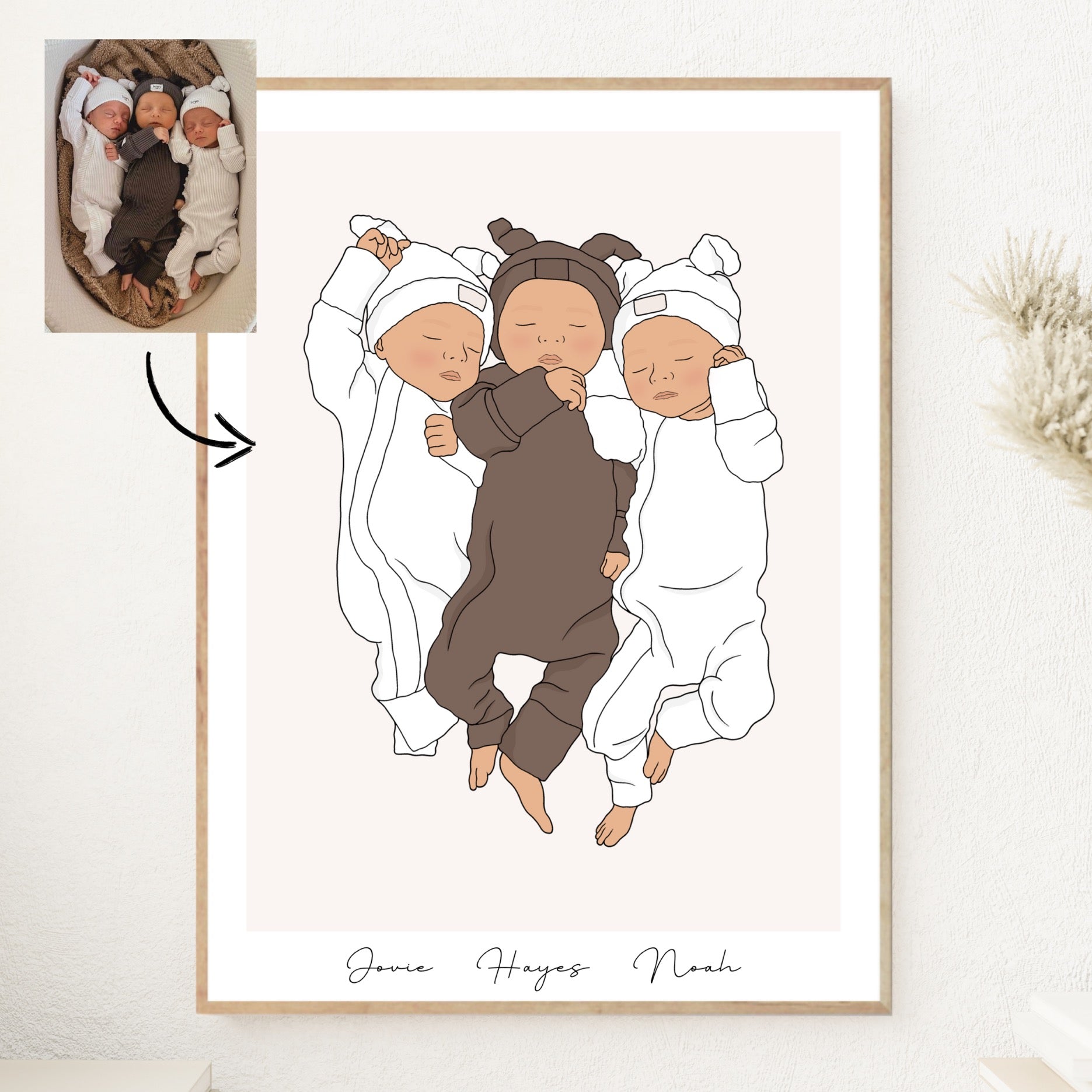 Personalised Baby Illustration