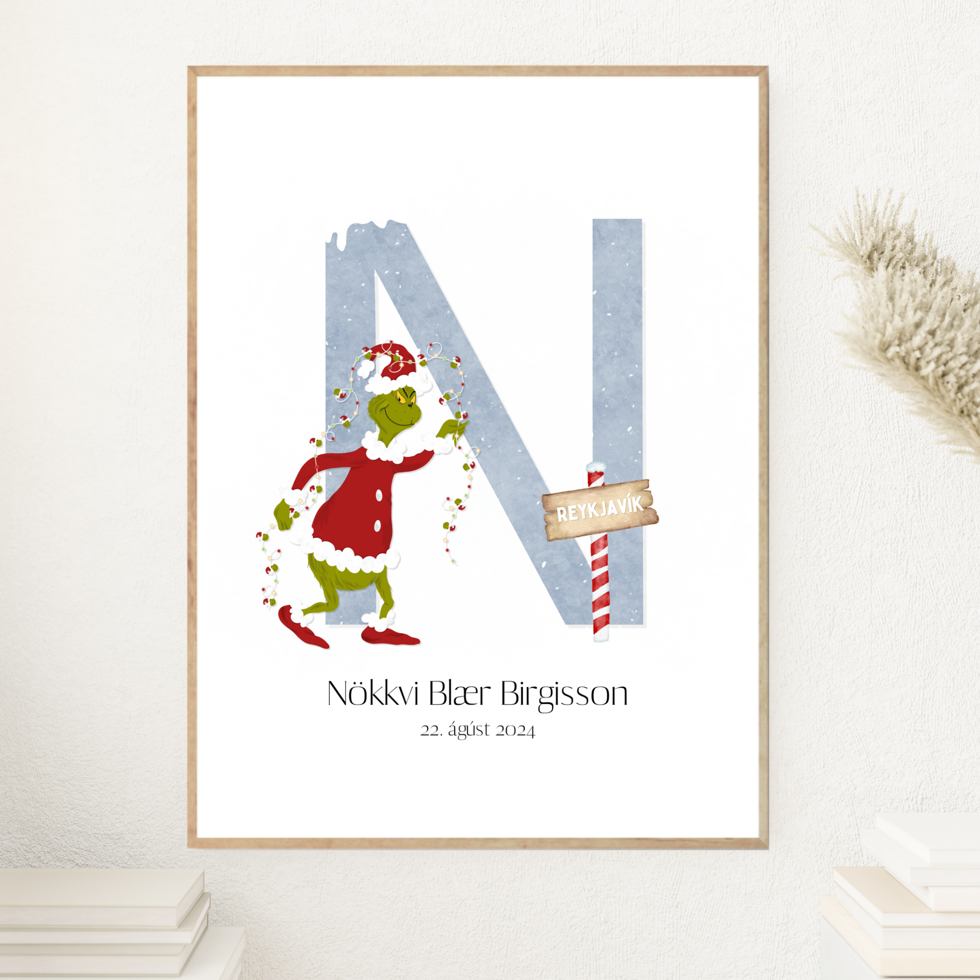 Christmas Letter & Birth Details | The Grinch Blue