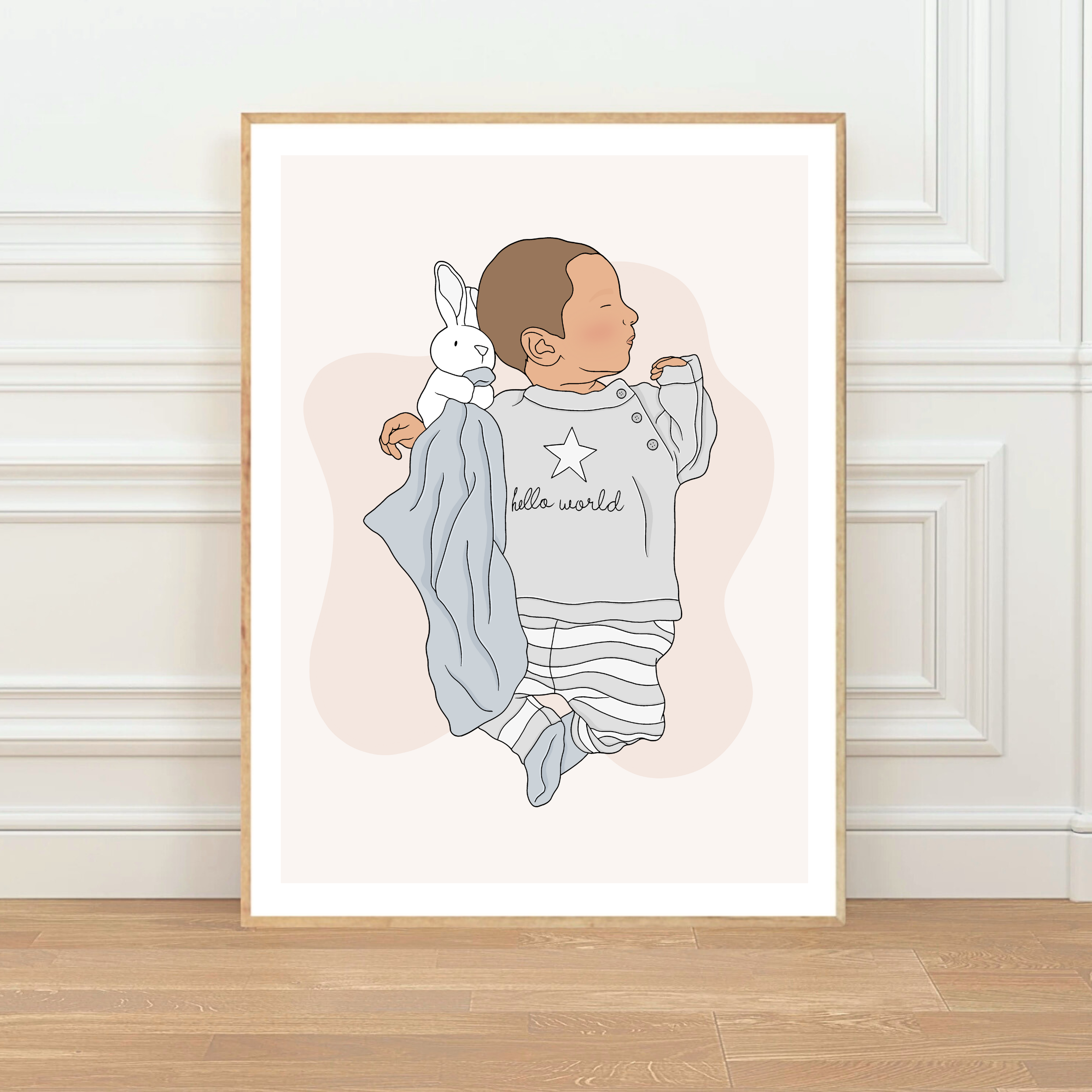 Personalised Baby Illustration