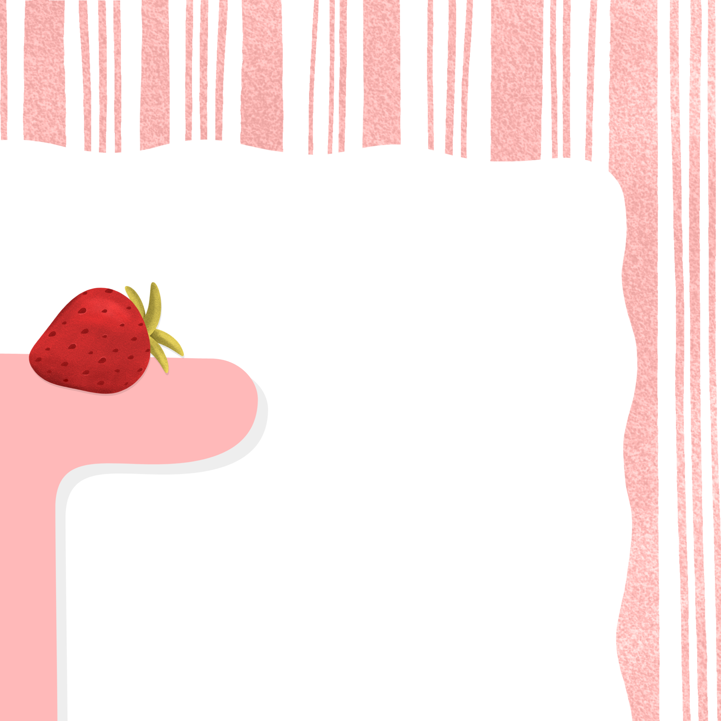 Letra de fresa y detalles de nacimiento | Rosa