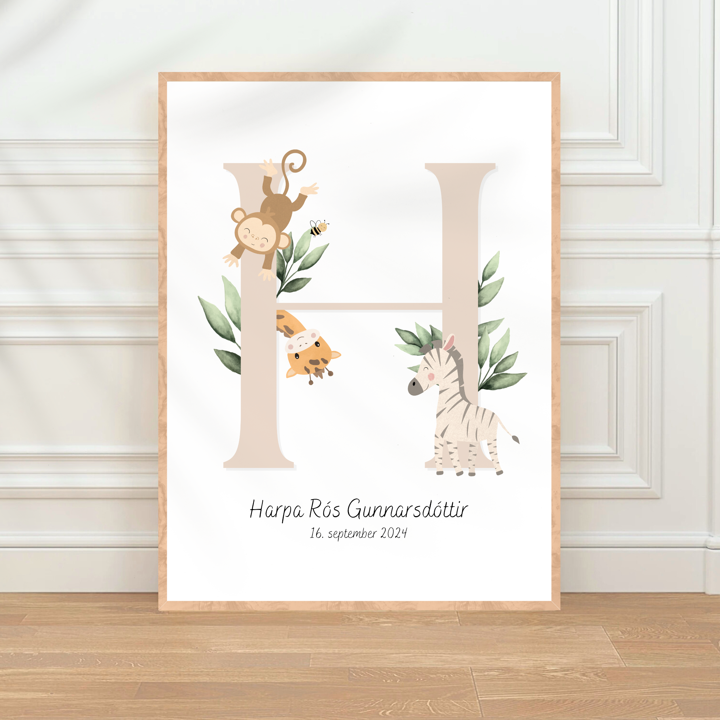 Carta de Safari y detalles de nacimiento