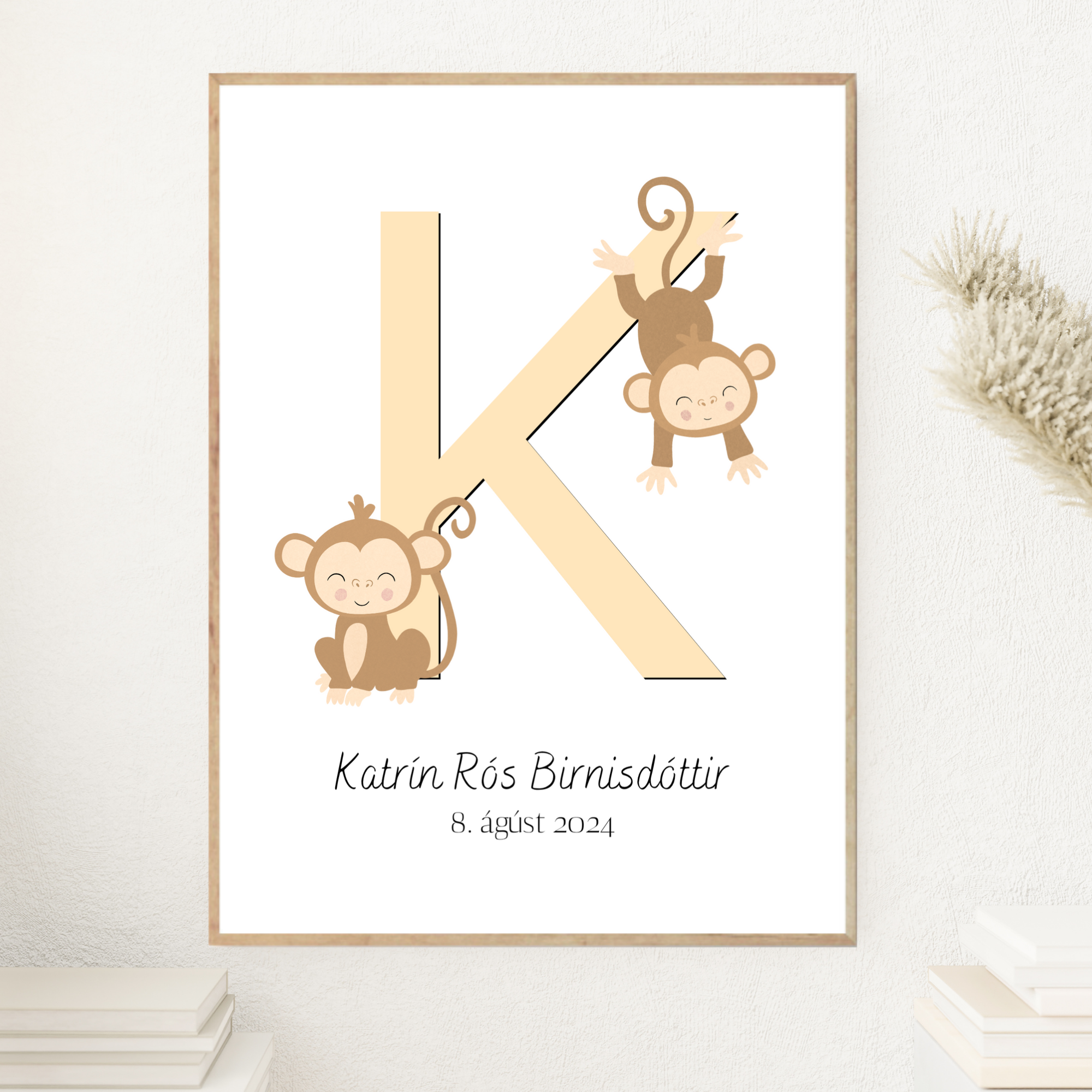 Monkey Letter & Birth Details | Yellow