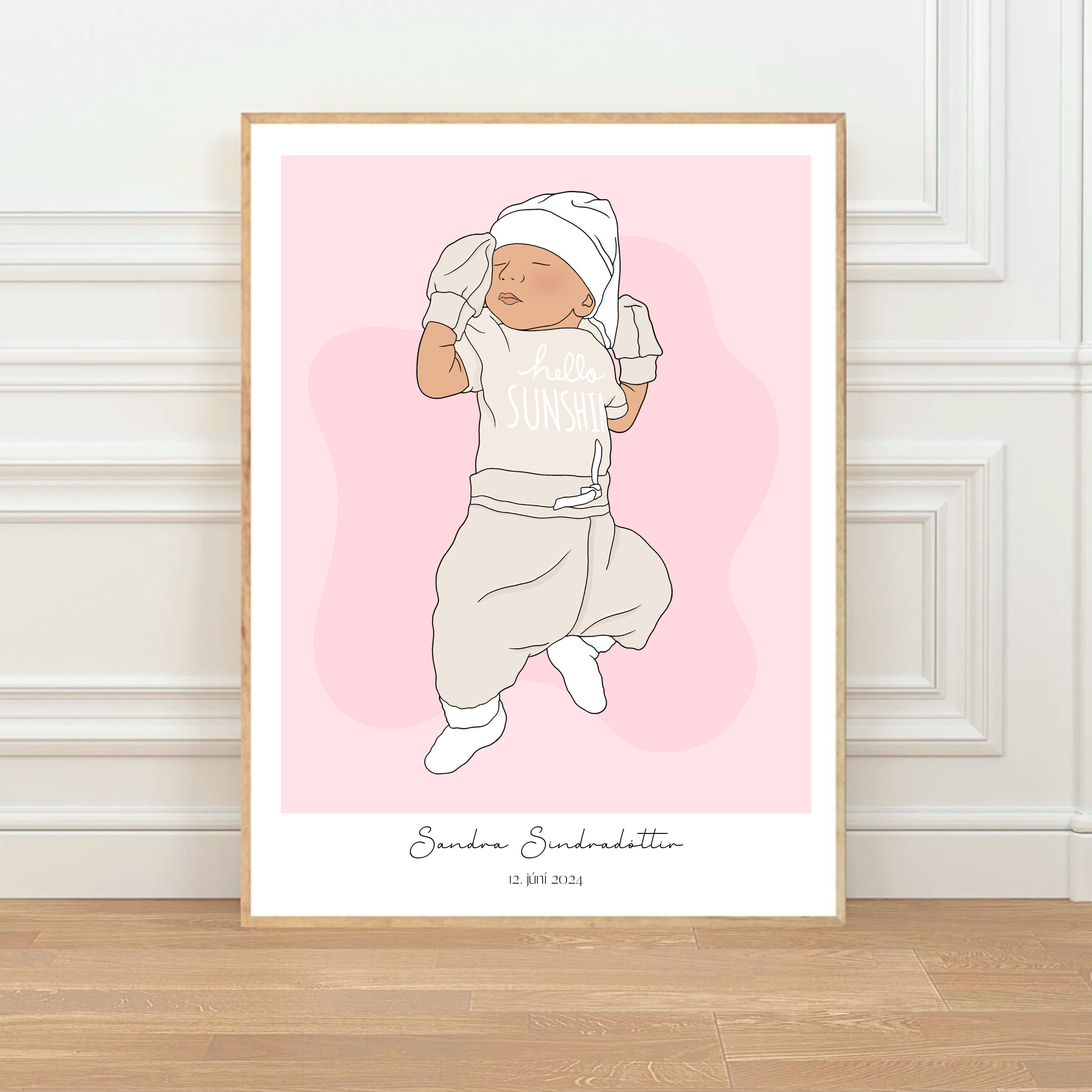 Personalised Baby Illustration
