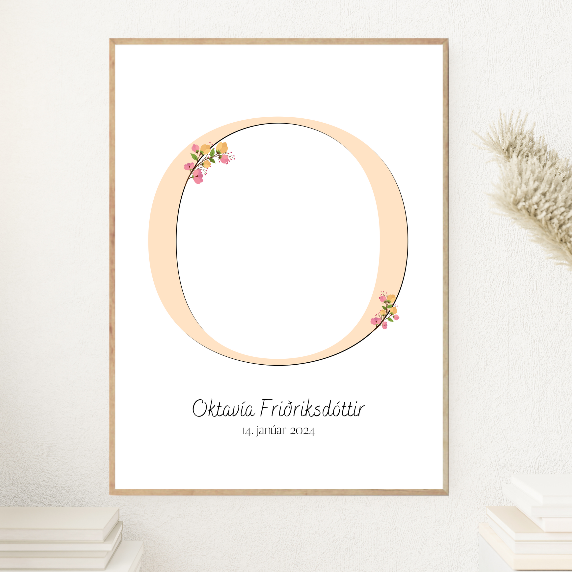 Flower Letter & Birth Details | Yellow