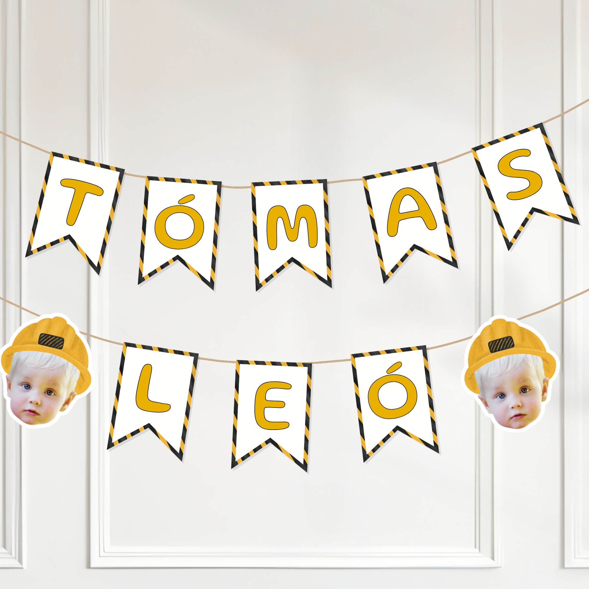 Construction Name and Face Garland