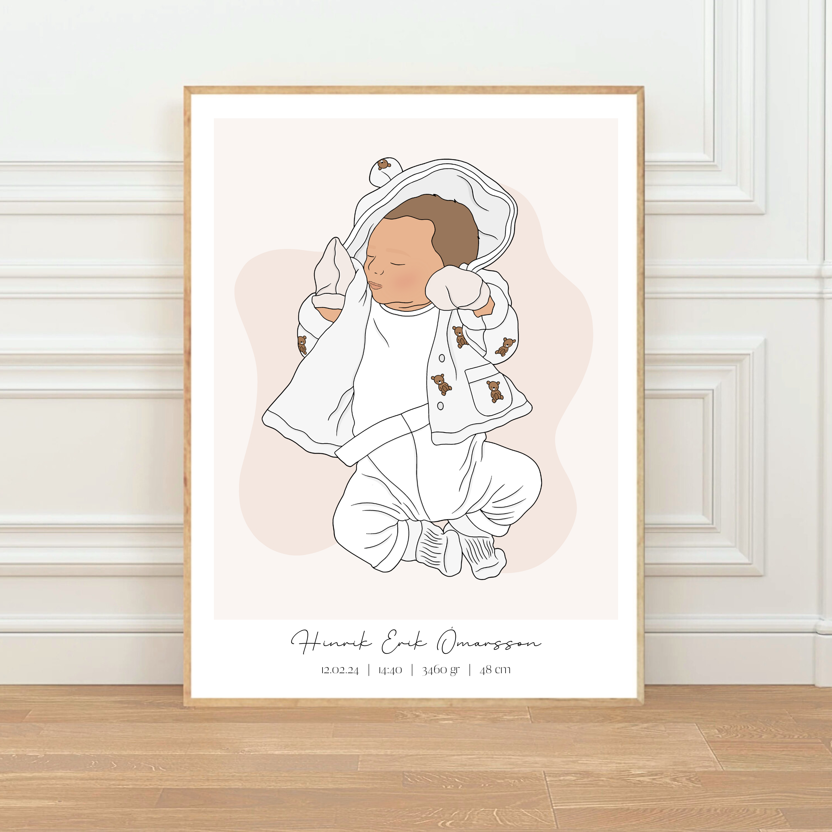 Personalised Baby Illustration