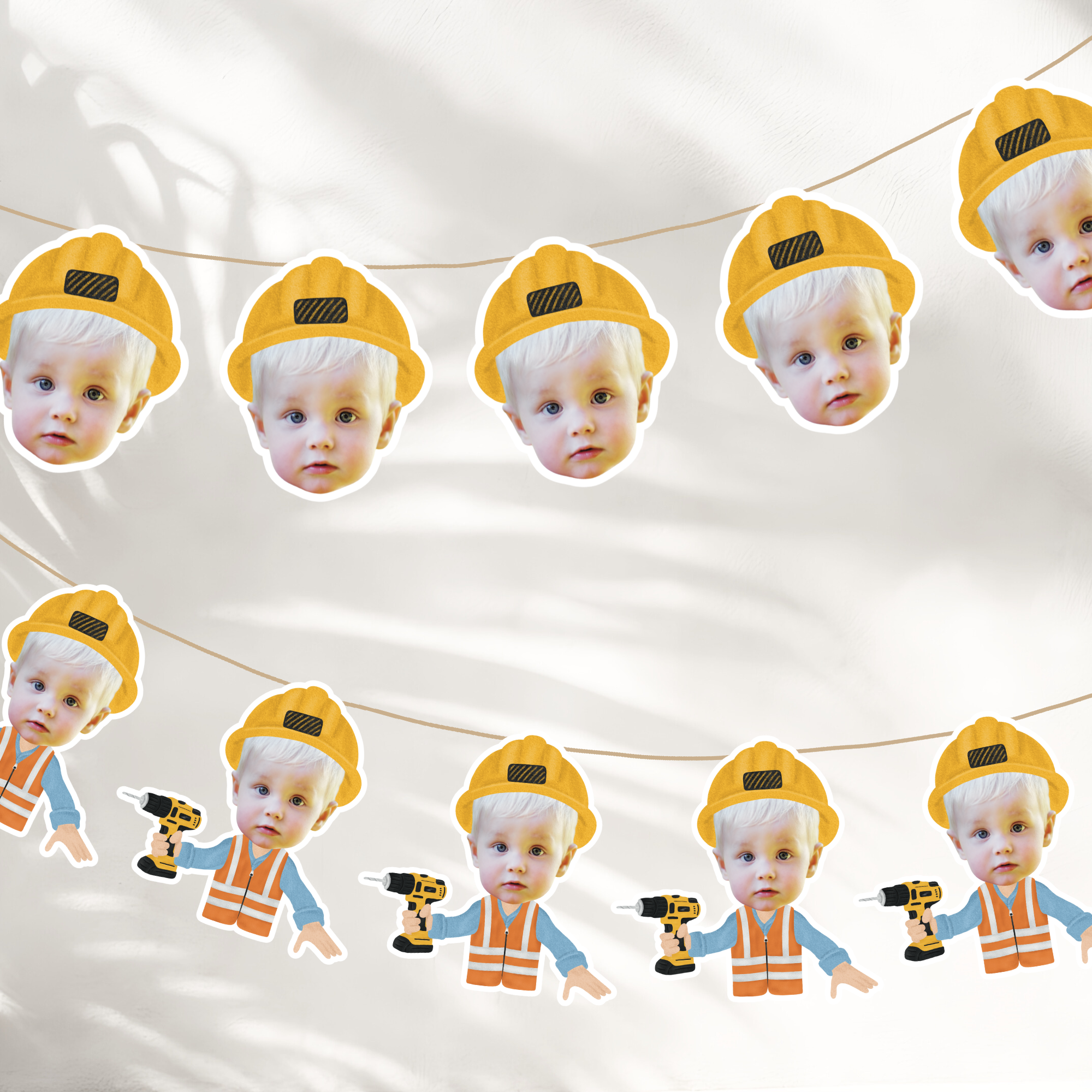 Construction Face Garland