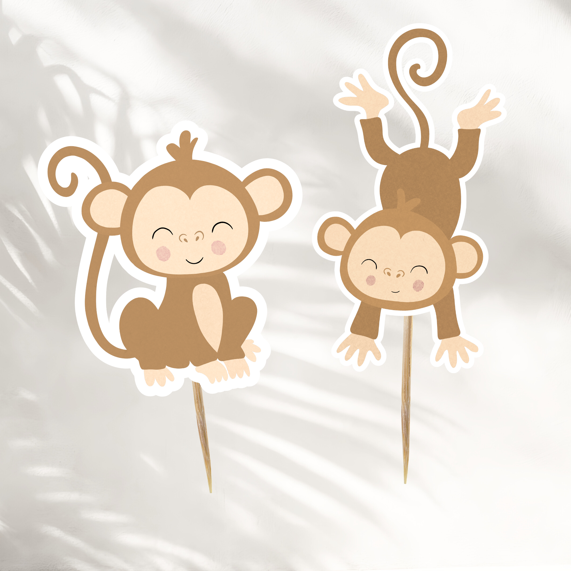 Monkey Cake Toppers