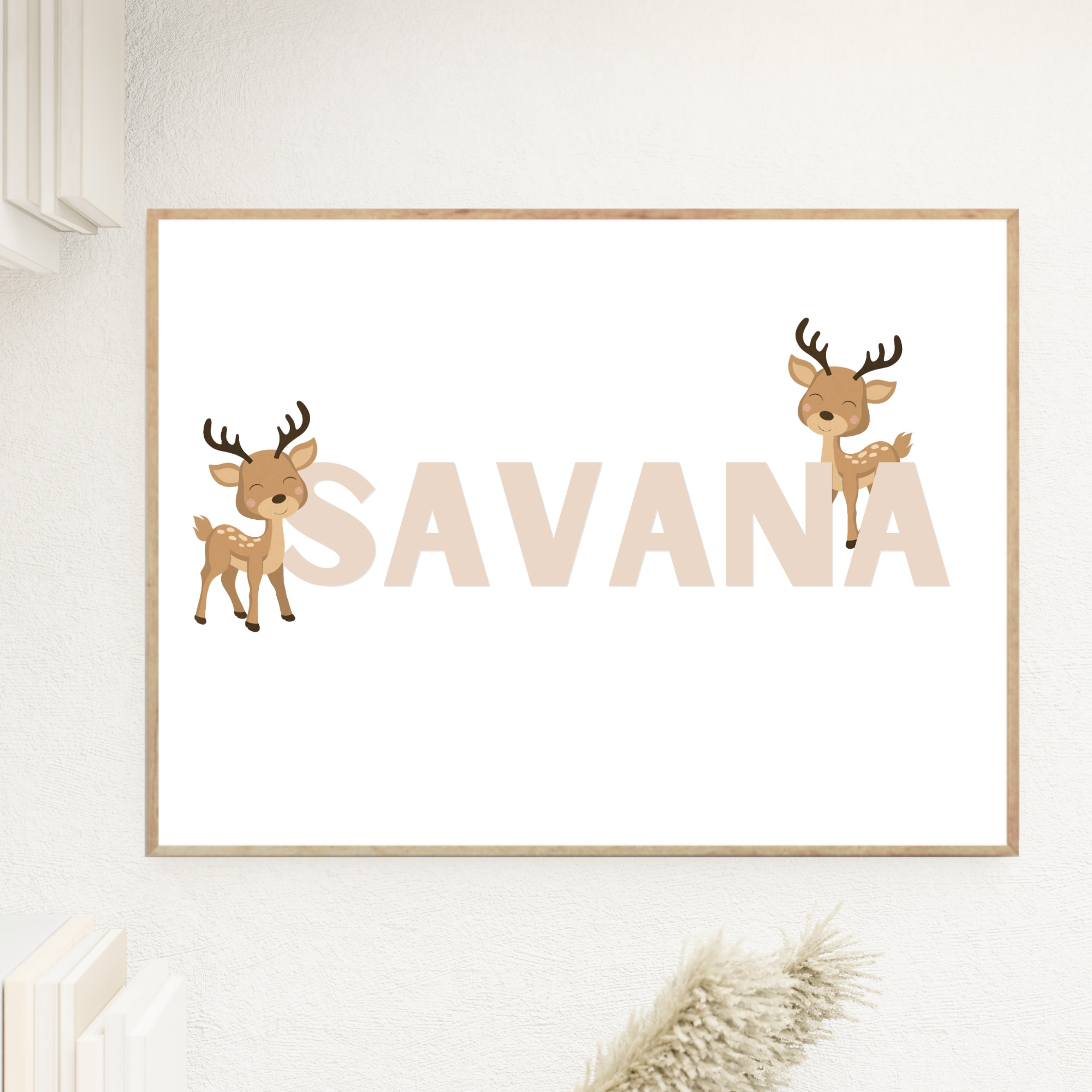 Bambi Name | Pink & Beige