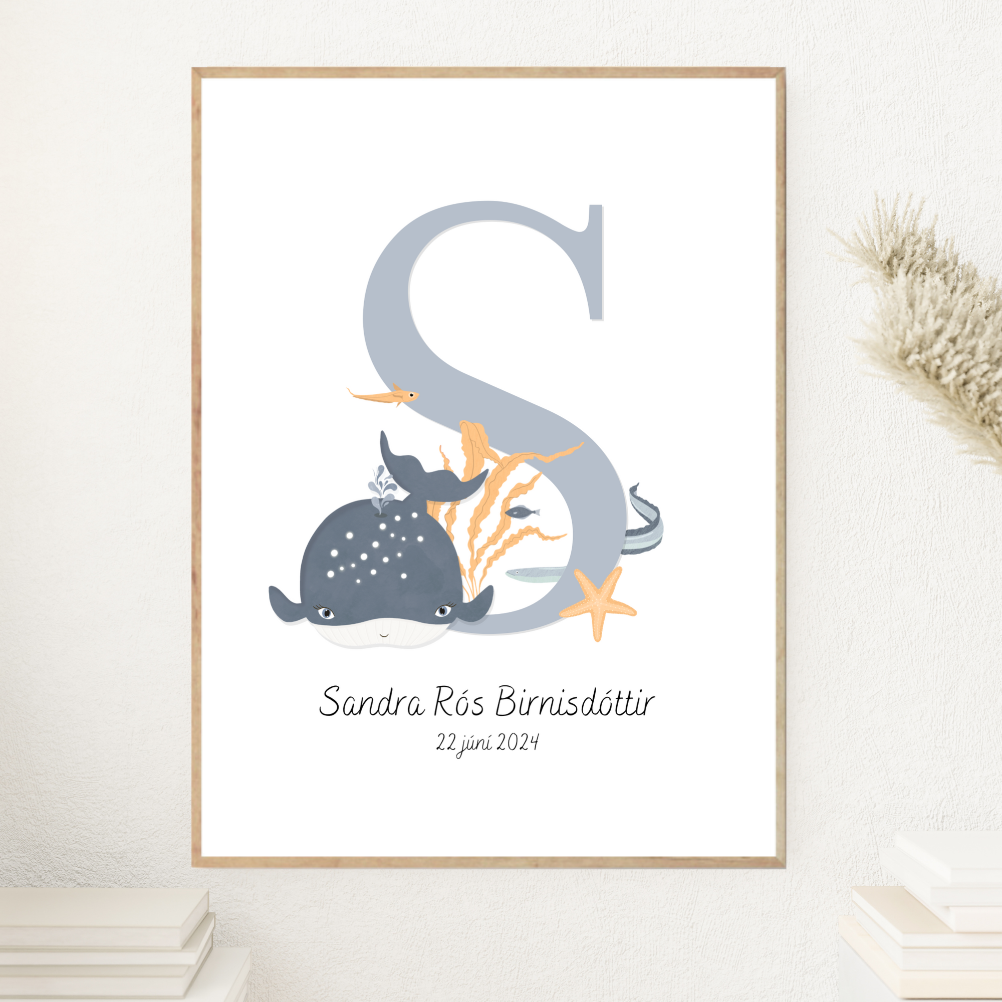 Ocean Animals Letter & Birth Details