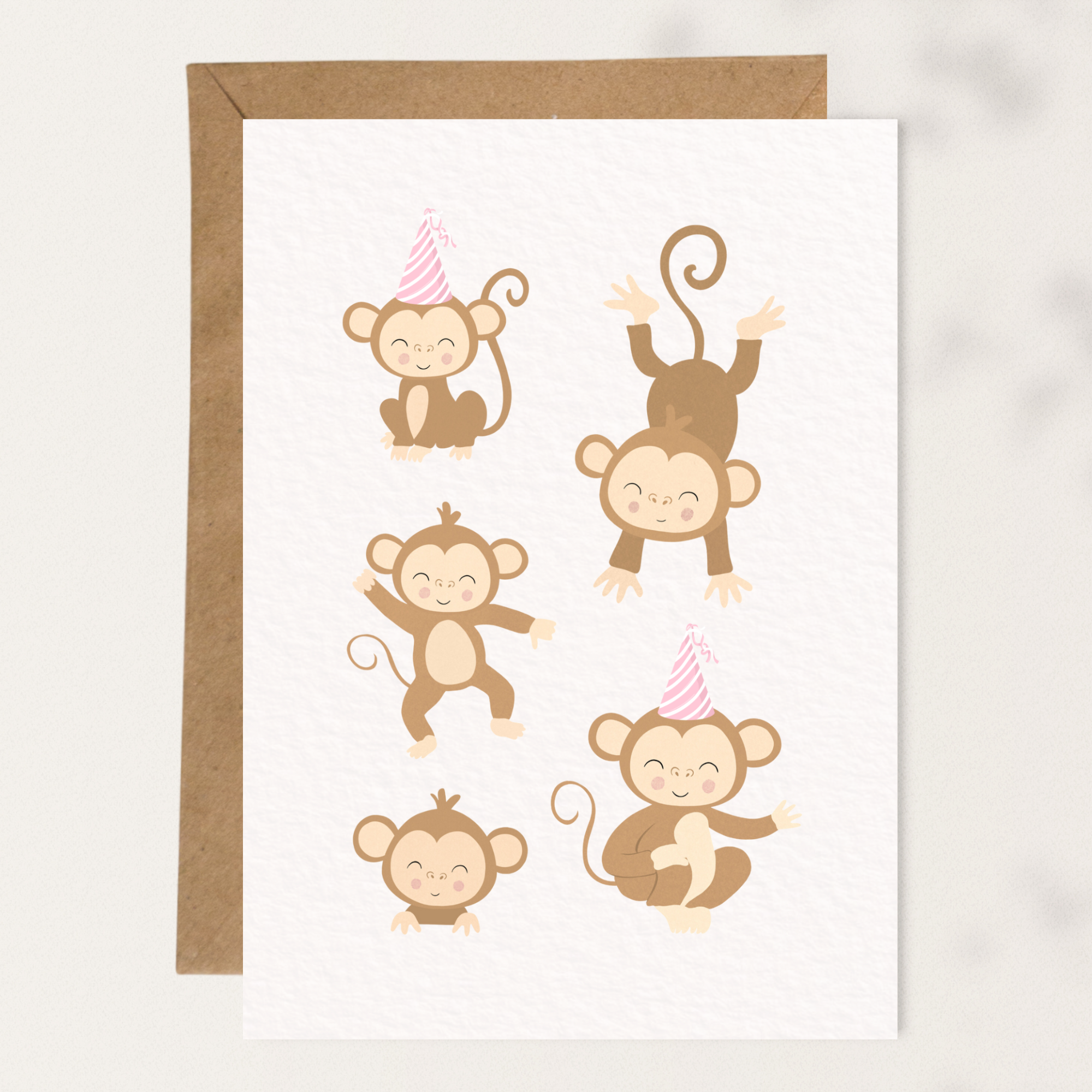 Birthday Monkeys | Pink