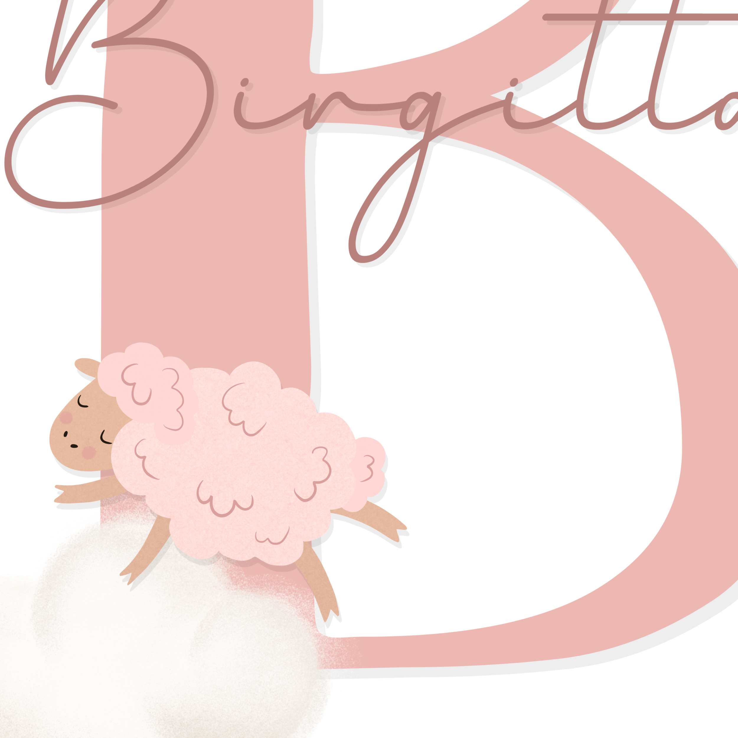 Flying Sheep Letter & Name